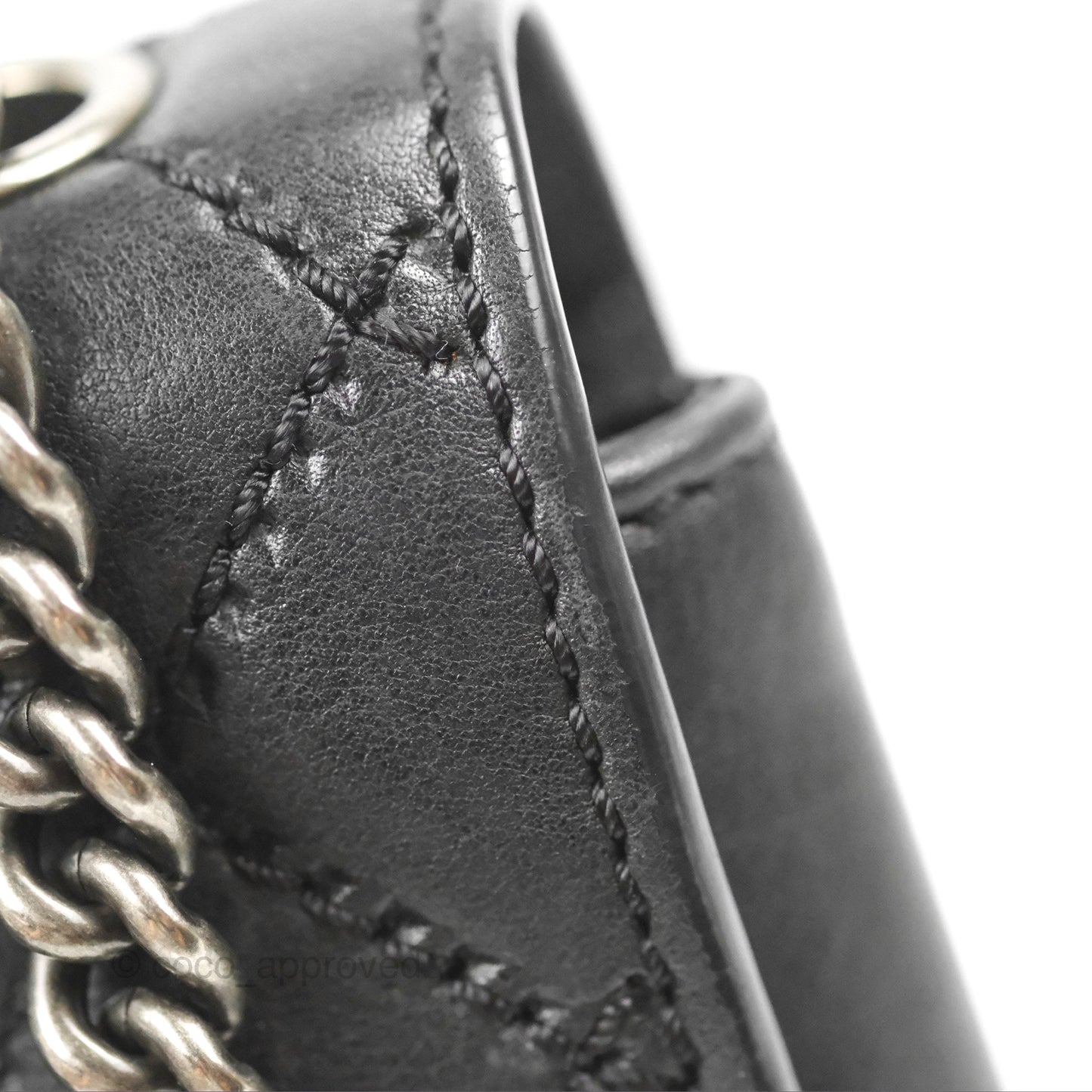Chanel Flap Bag Quilted Black Soft Calfskin Ruthenium Hardware