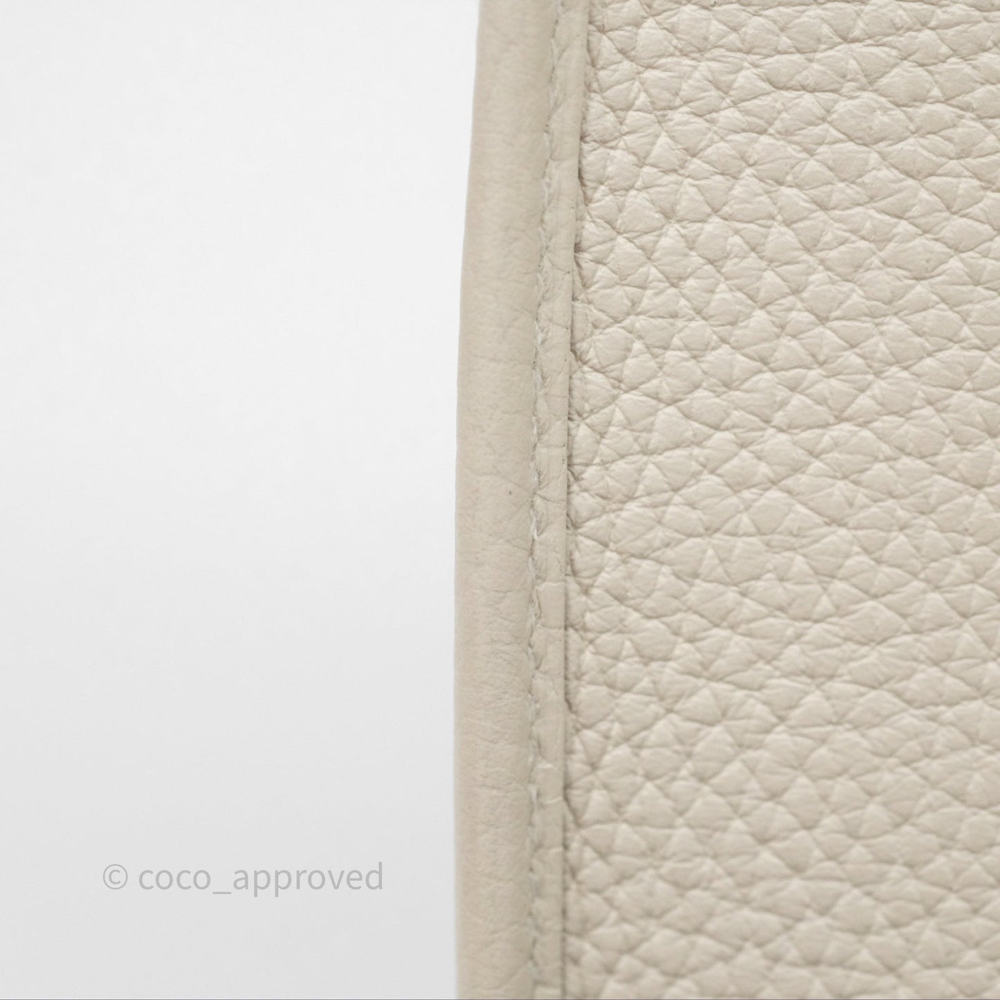 Hermès Mini Evelyne Craie 10 Clemence Palladium Hardware