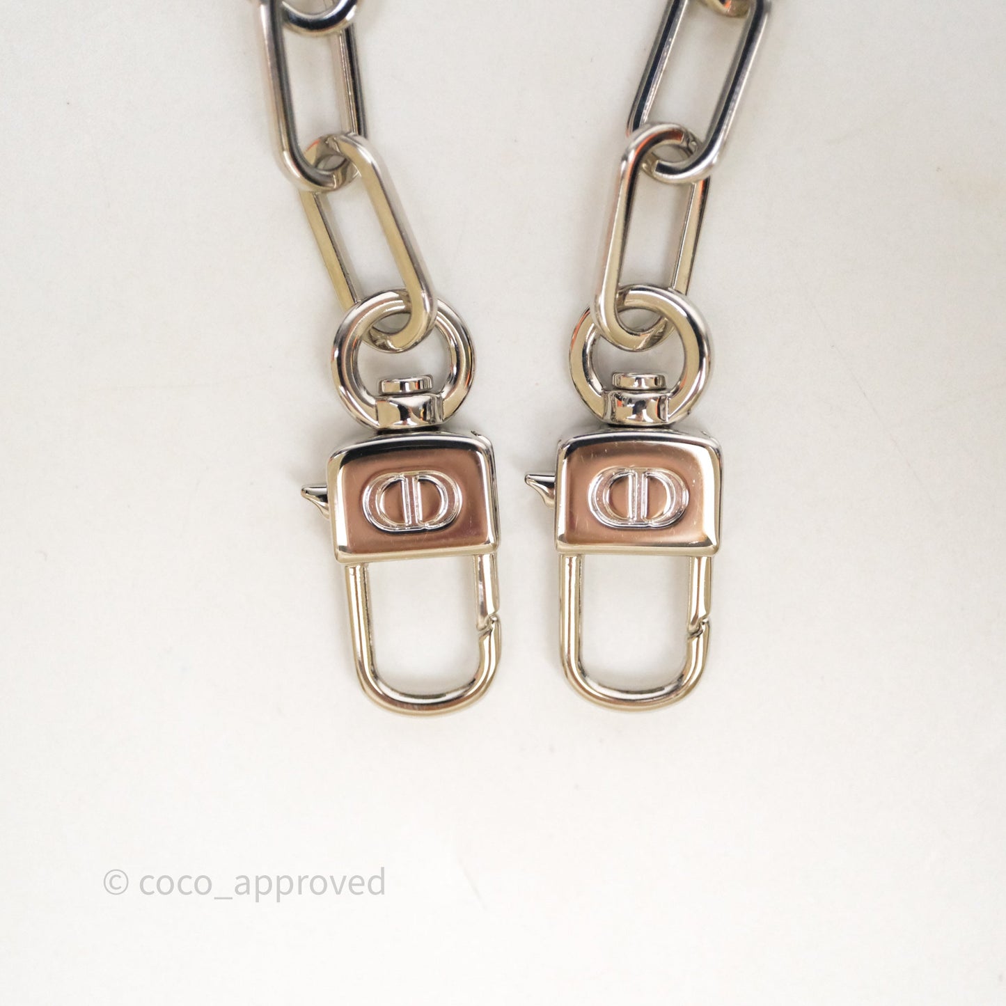 Christian Dior Medium Lady D-Joy Denim Eyelet Silver Hardware