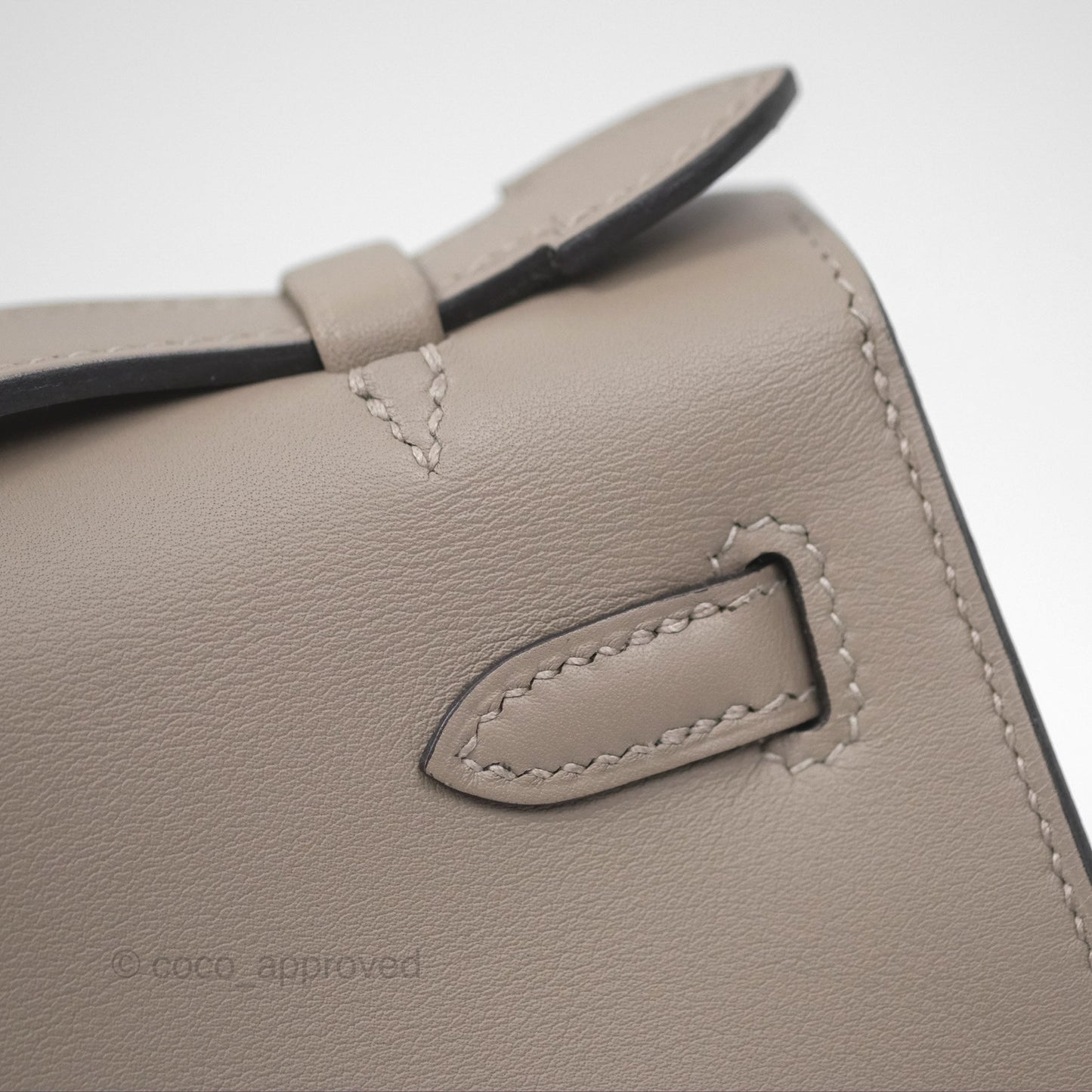 Hermès Kelly Pochette Clutch HSS Gris Asphalte M8/ Noir 89 Palladium Hardware