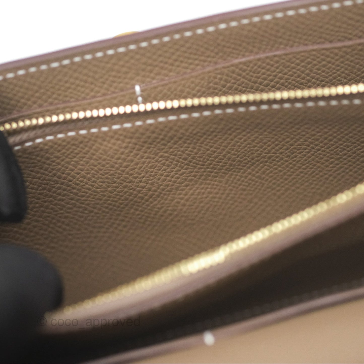 Hermès Kelly To Go Wallet Etoupe 18 Epsom Gold Hardware