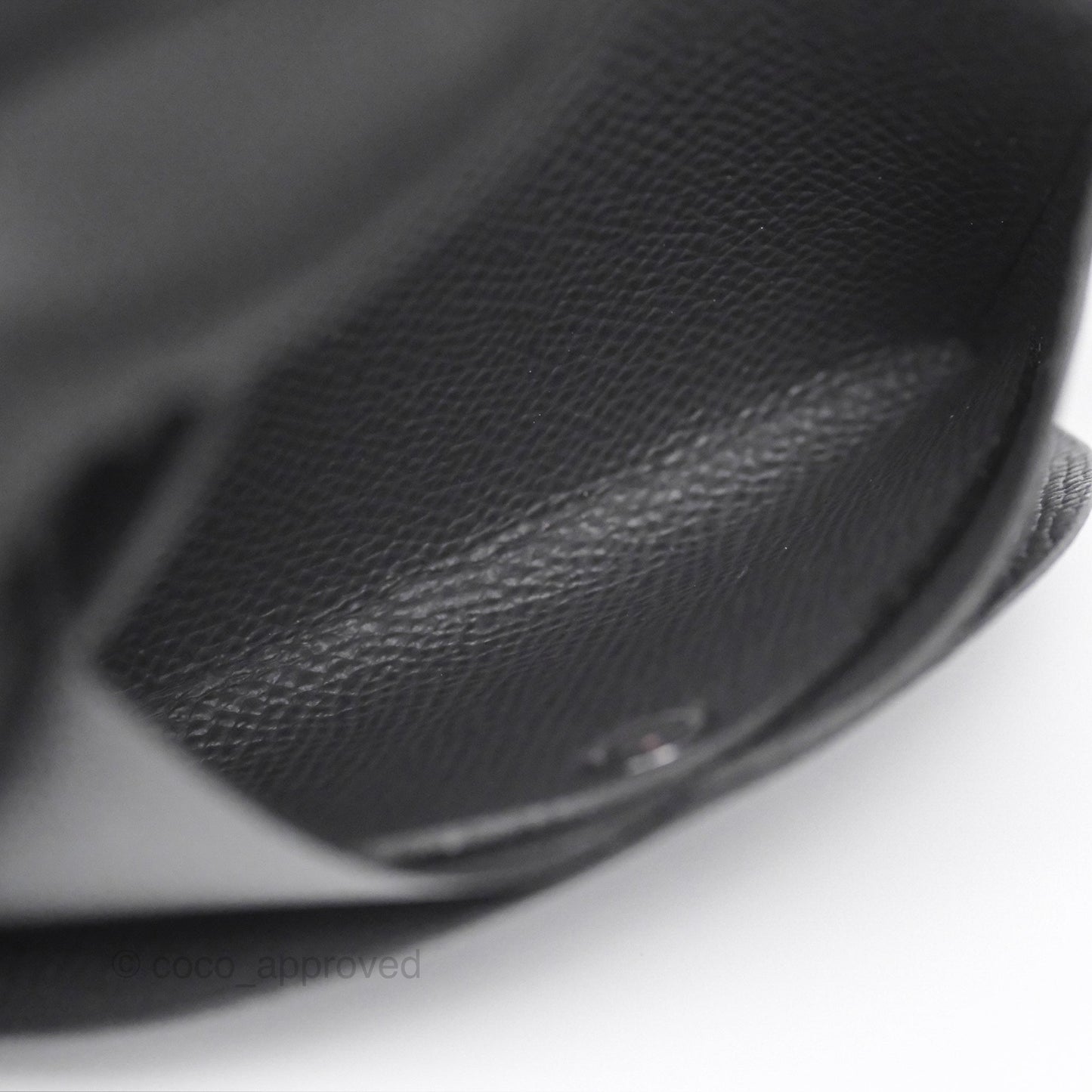 Hermès Calvi Duo Compact Card Holder Graphite 88 Epsom
