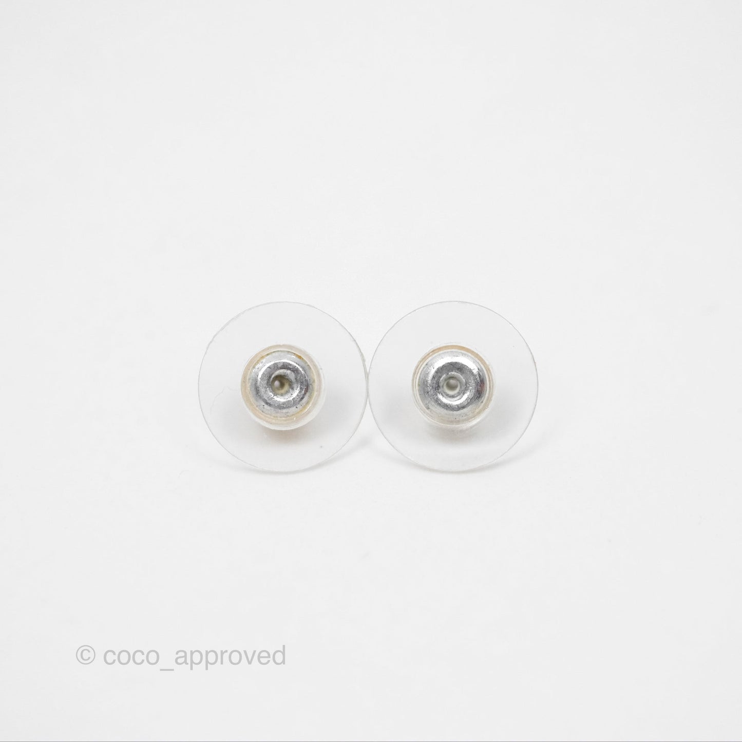 Chanel CC Heart Earrings Gold Tone 21P