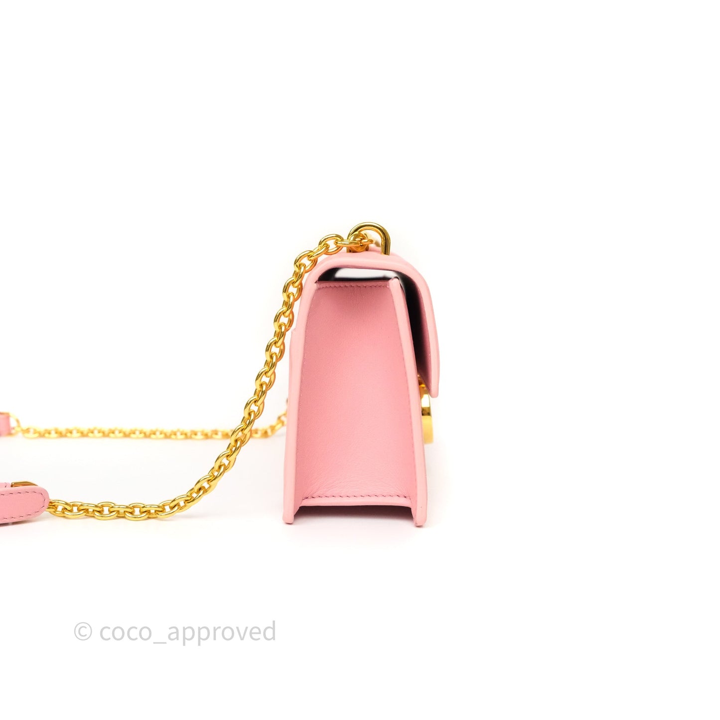 Dior 30 Montaigne East-West Chain Bag Pink