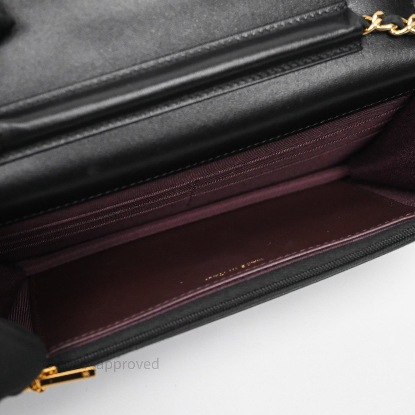 Chanel Quilted WOC Black Lambskin Gold Hardware