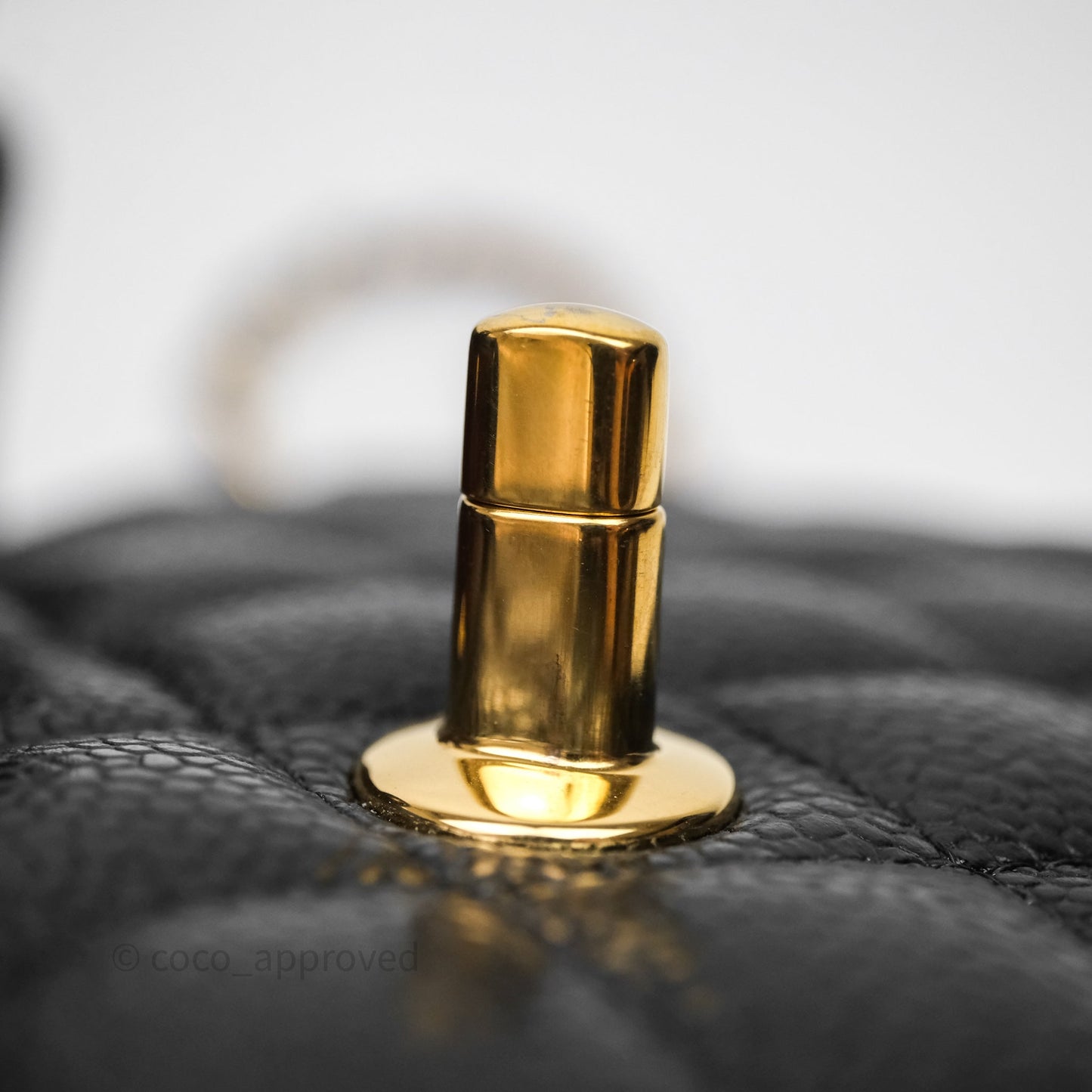 Chanel Small Classic Flap Quilted Black Caviar Gold Hardware