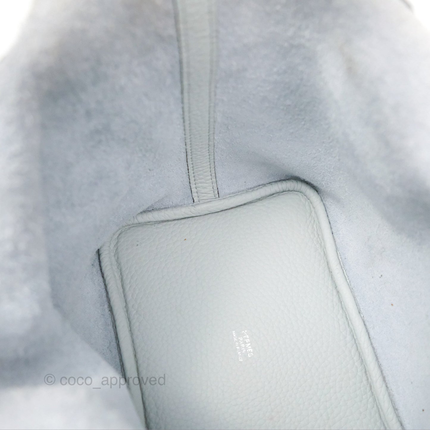 Hermès Picotin Lock 18 Bleu Pale Taurillon Clemence Palladium Hardware