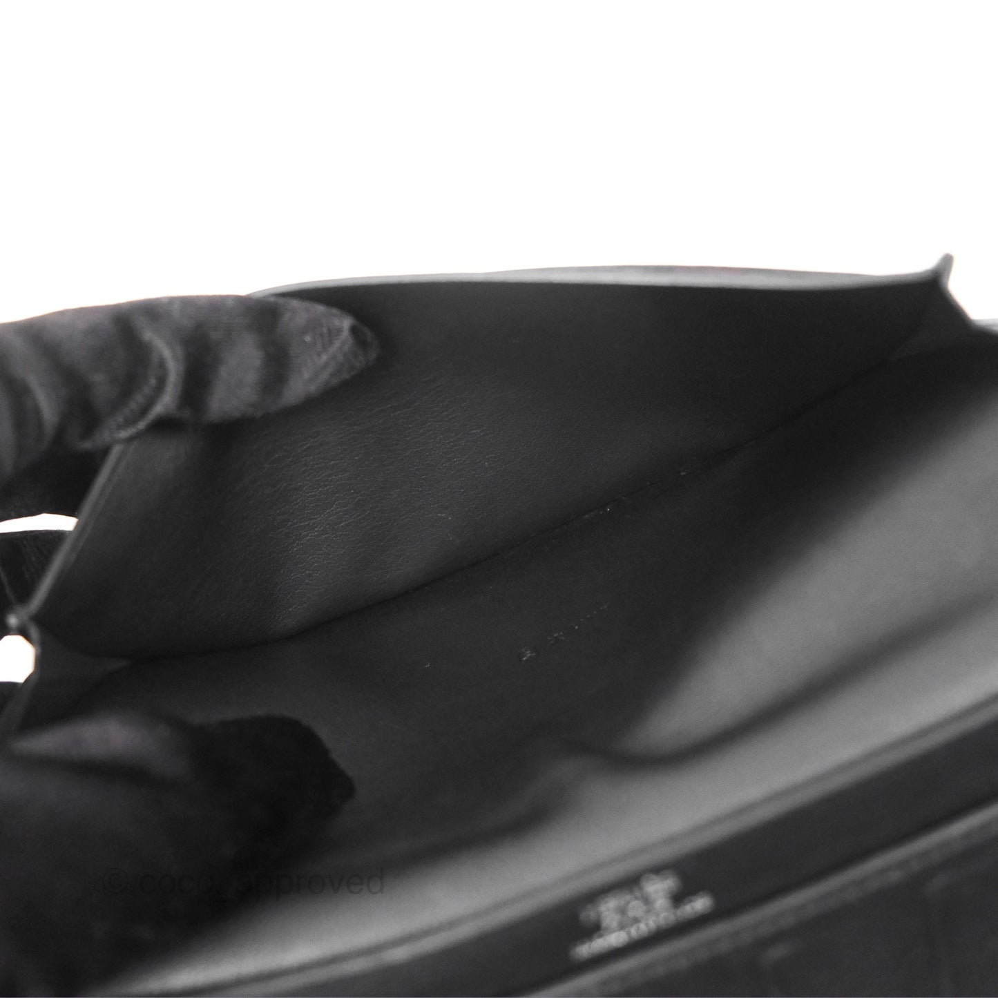 Hermès Citizen Twill Long Wallet Black Swift