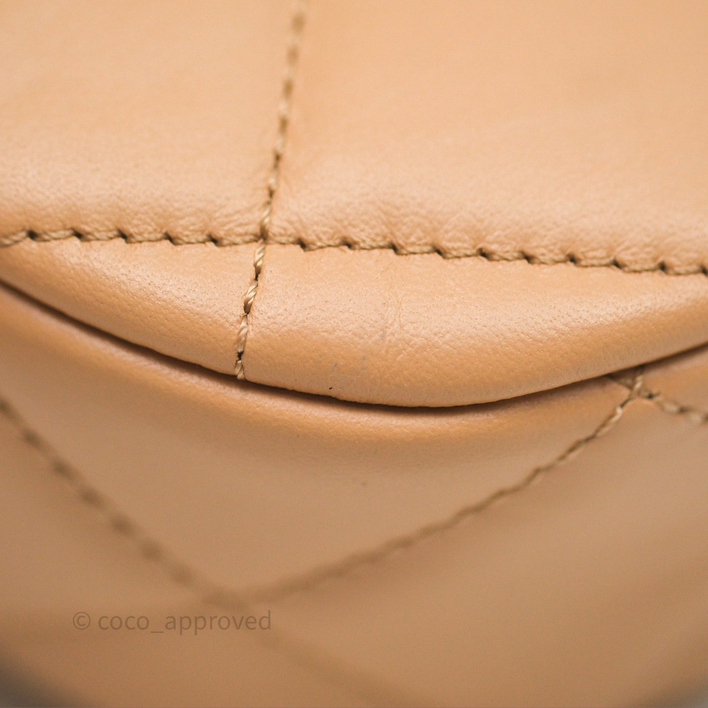 Chanel Large Hobo Bag Beige Aged Calfskin Aged Gold Hardware 23K