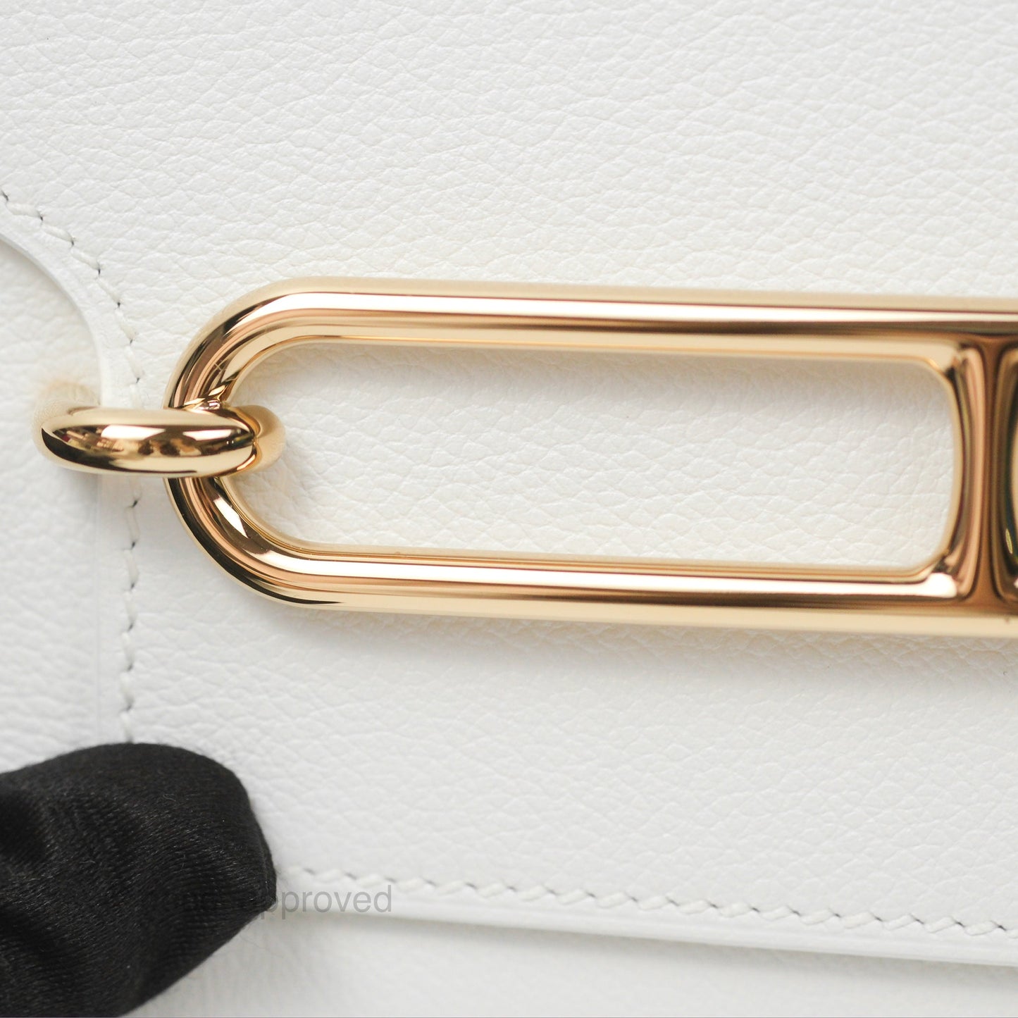 Hermès Roulis Mini 18 New White Evercolor Permabrass Hardware