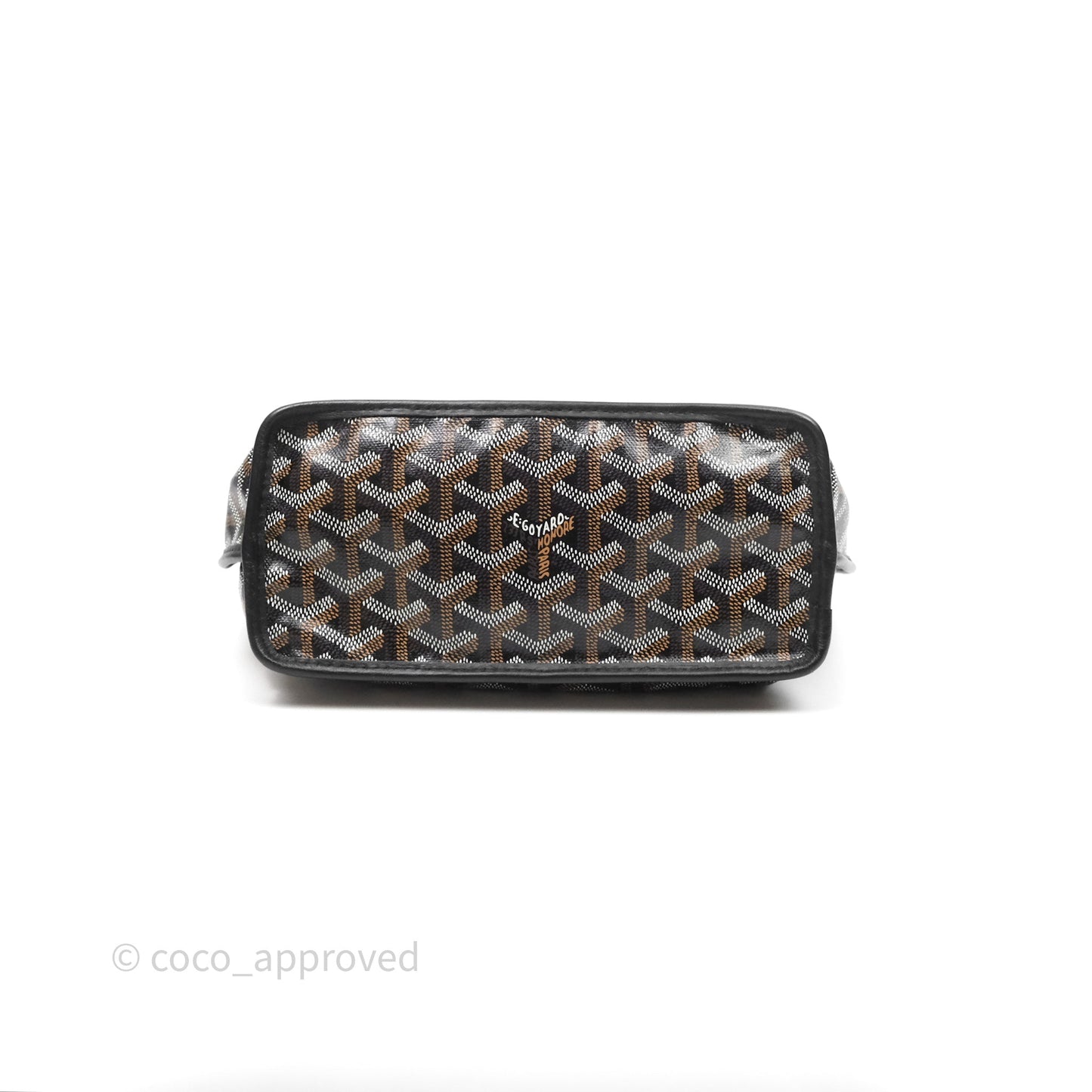 Goyard Anjou Mini Bag Goyardine Canvas Black