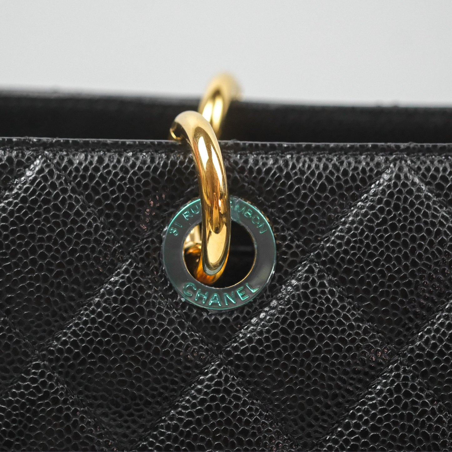 Chanel GST Black Caviar Gold Hardware
