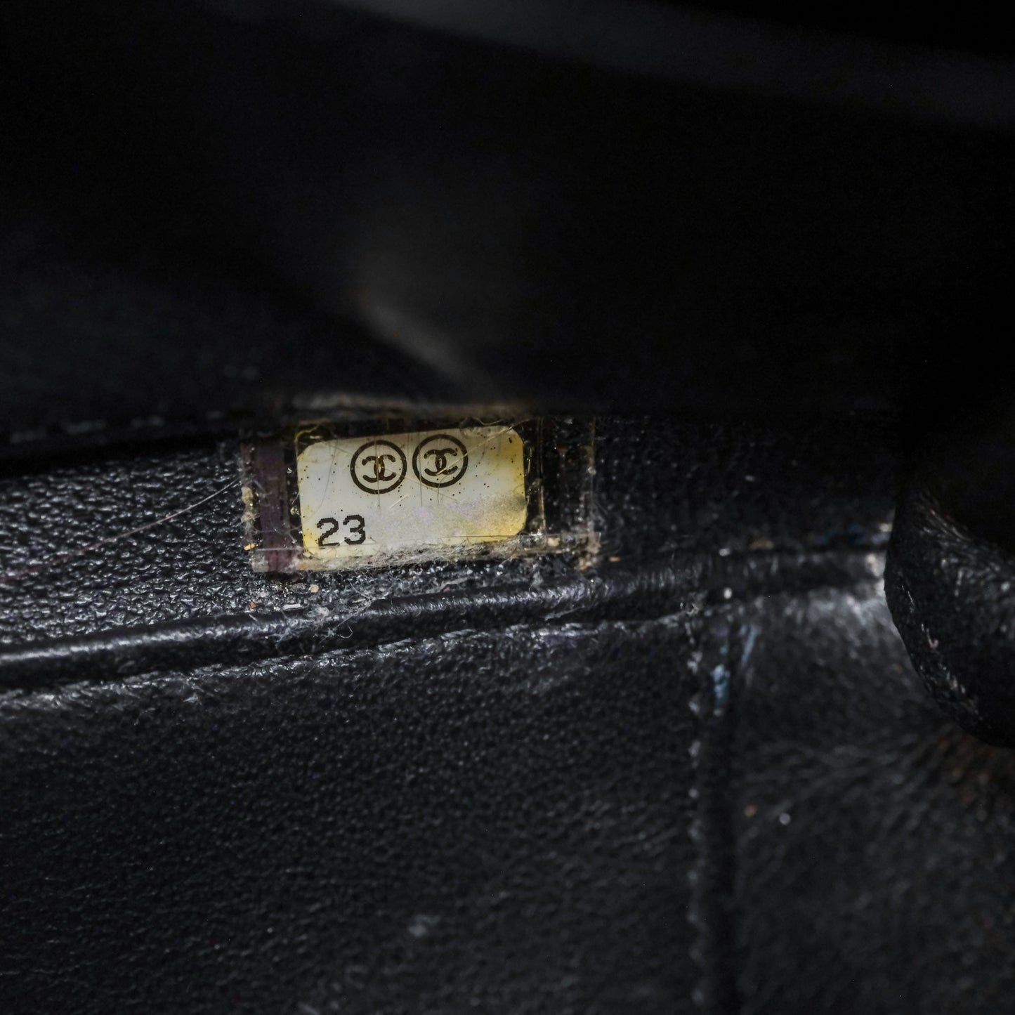 Chanel Quilted Large CC Filigree Vanity Case Navy Black Caviar Aged Gold Hardware