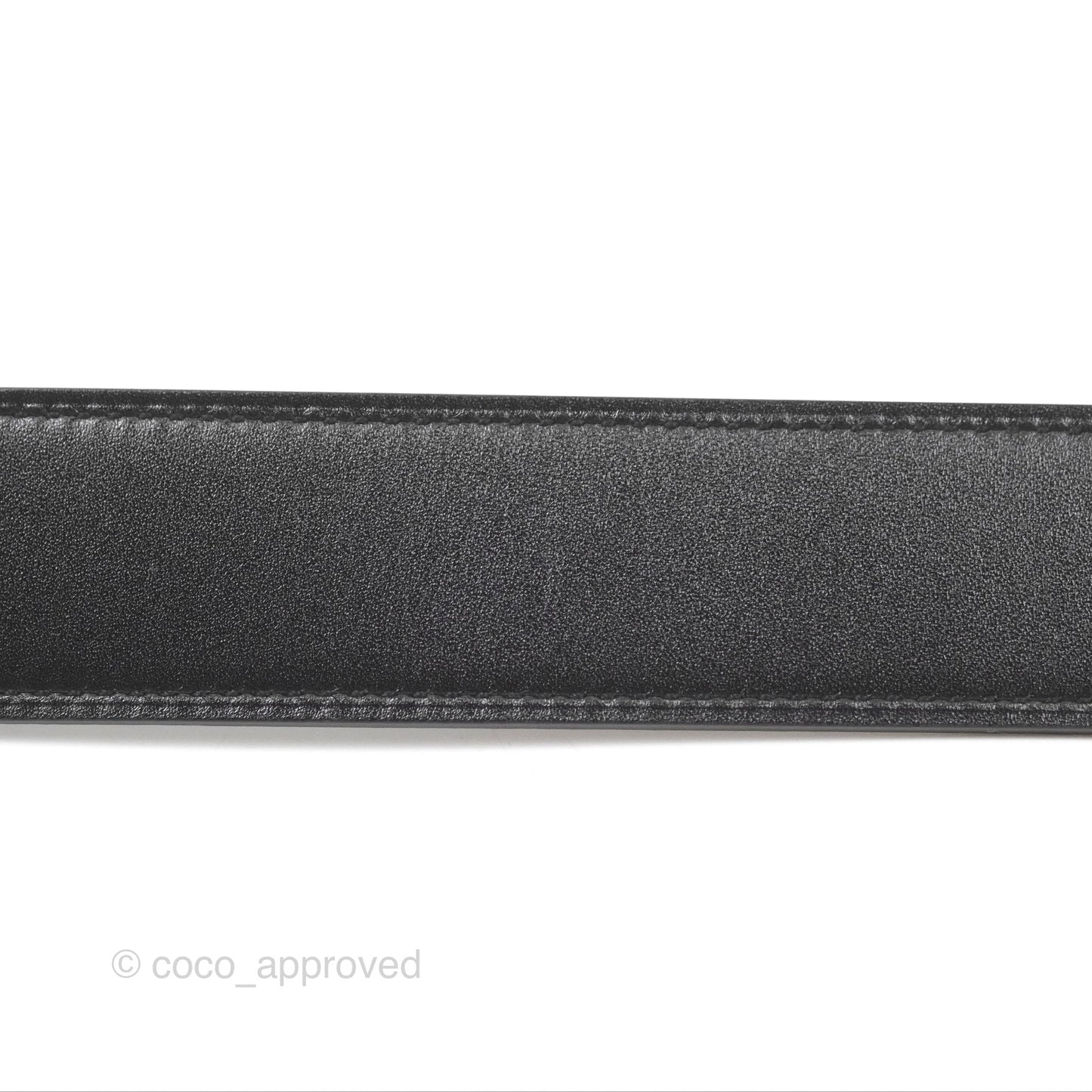 Hermès Smile H Reversible Belt 32mm Black Box Leather Palladium Hardware