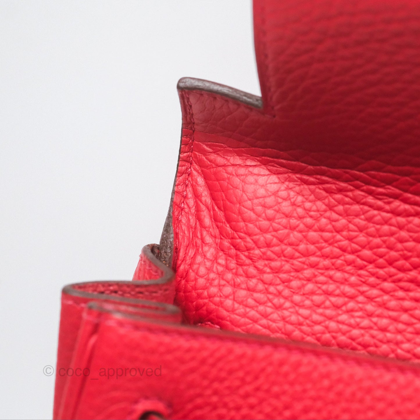 Hermès Kelly 28 Retourne Rouge Tomate S5 Clemence Gold Hardware