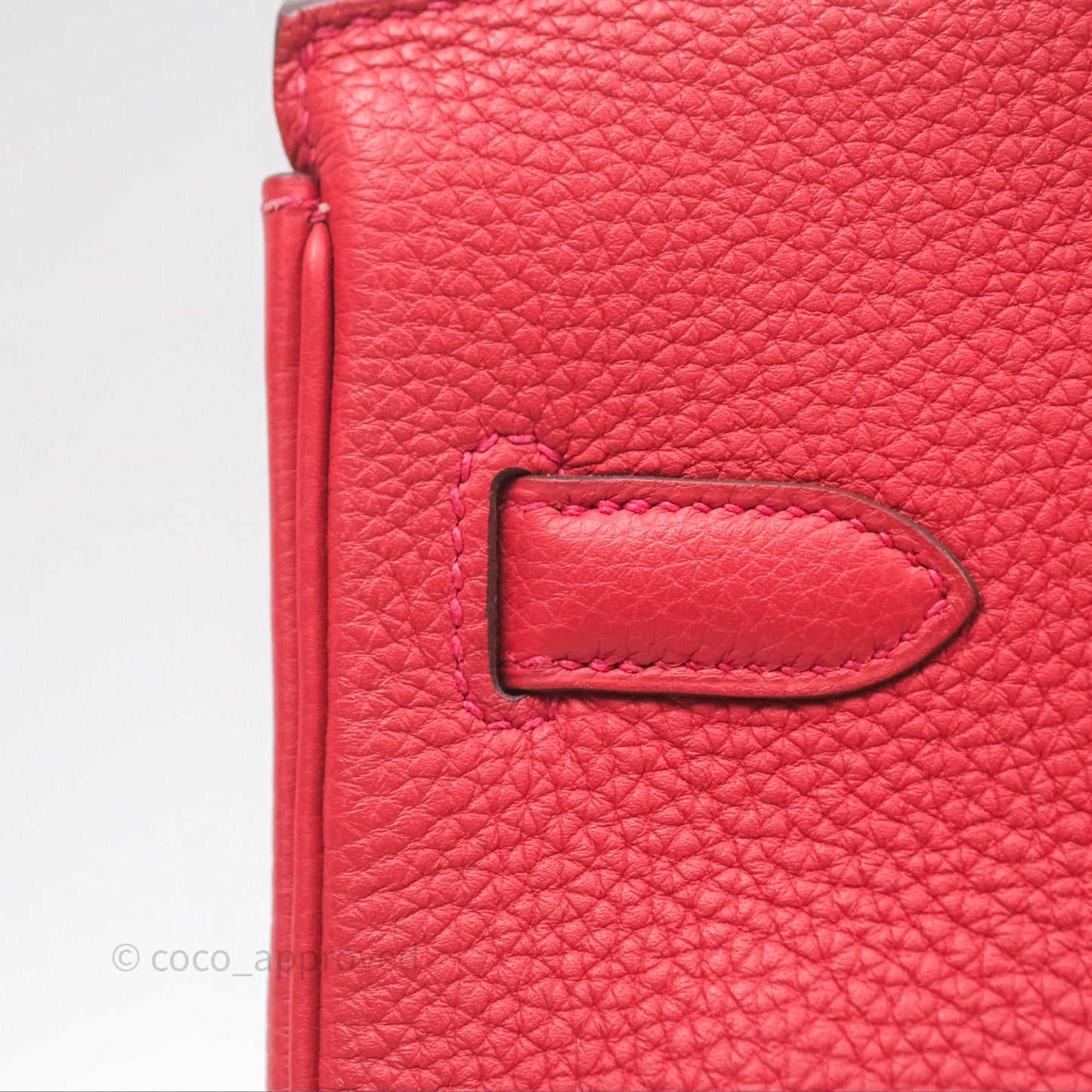 Hermès Birkin 30 Retourne Geranium D5 Togo Gold Hardware