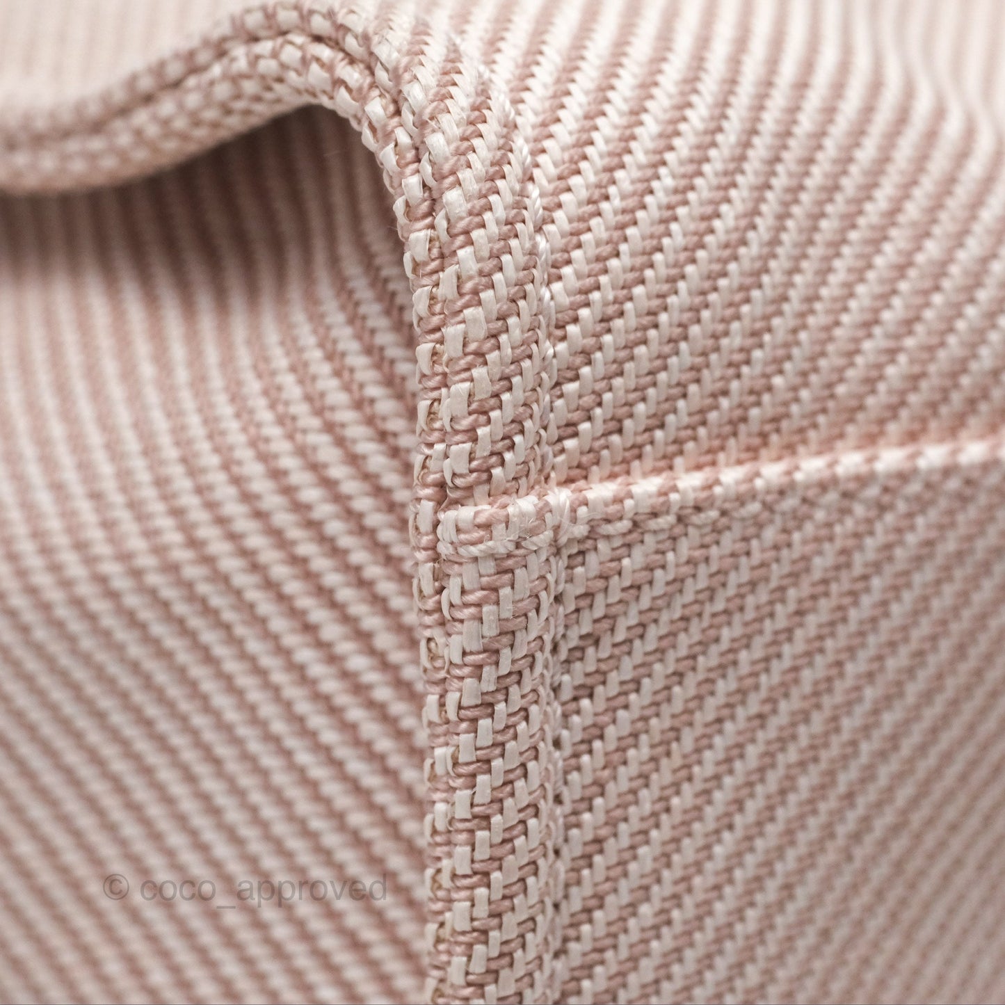 Chanel Medium Deauville Pink Canvas Gold Hardware