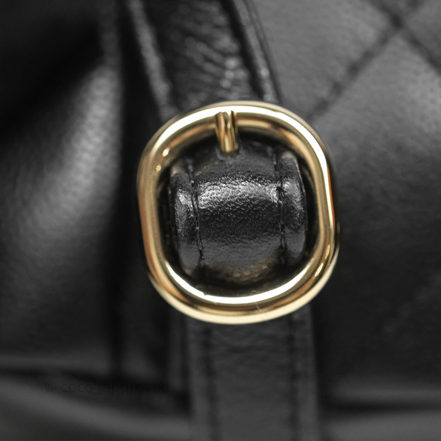 Chanel Small Duma Backpack Caviar Black Gold Hardware