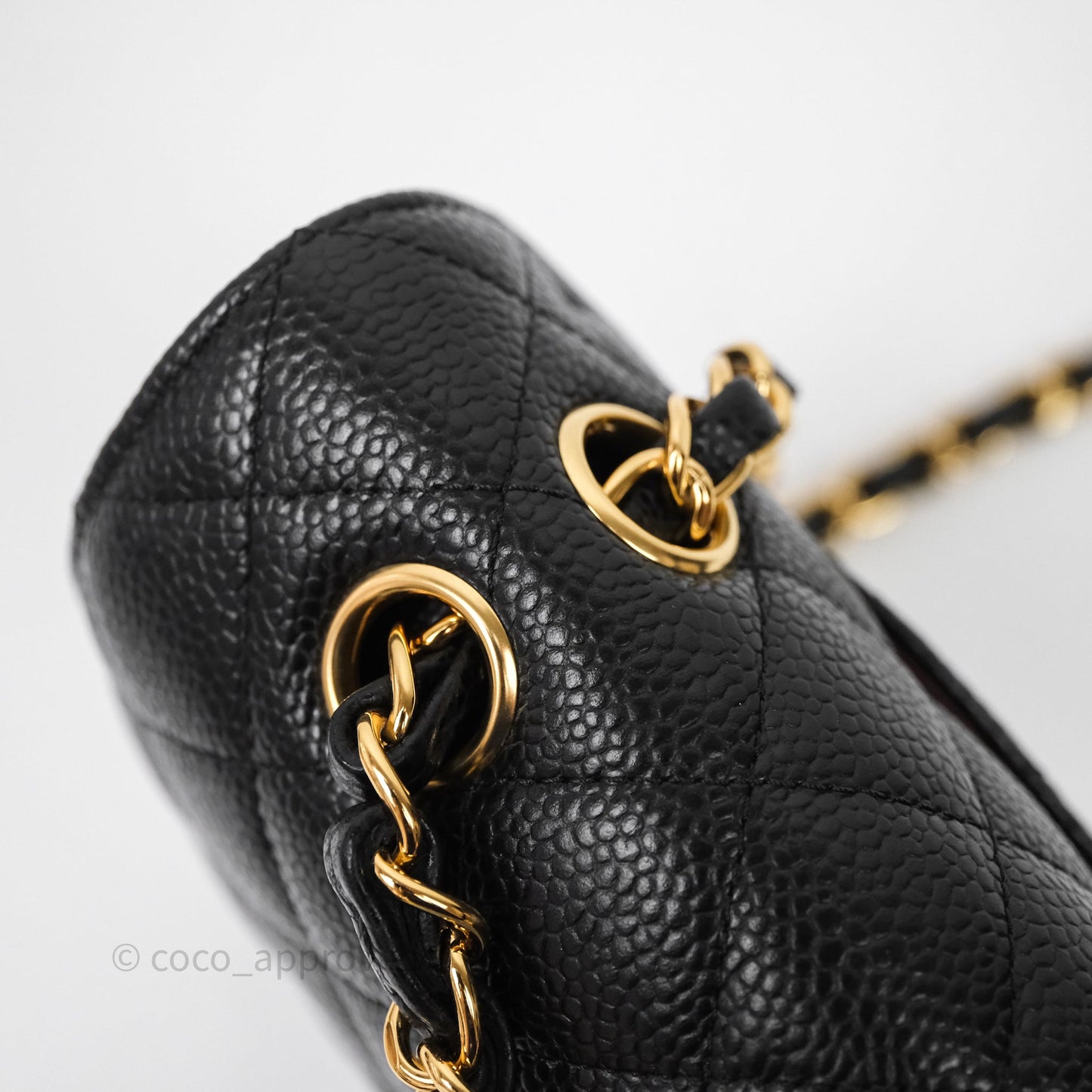 Chanel Classic Medium Flap Quilted Black Caviar Gold Hardware