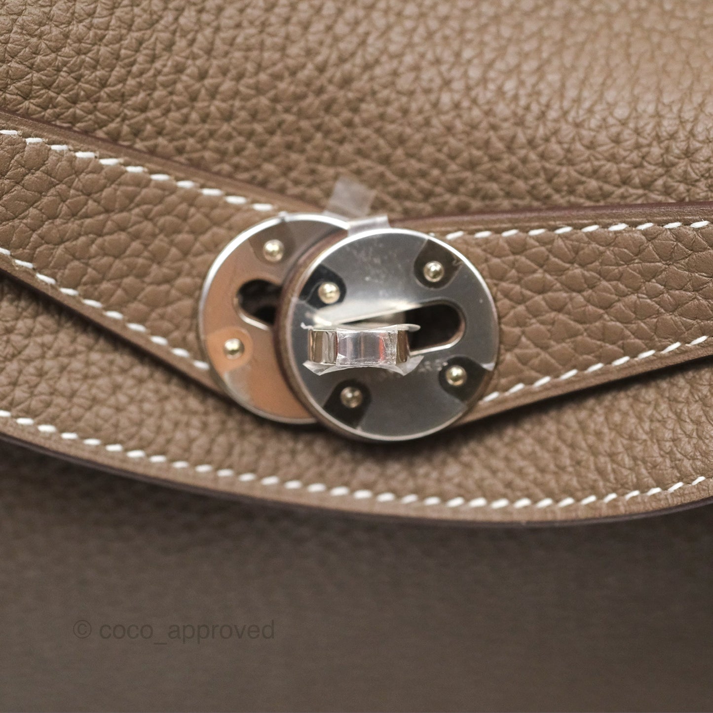 Hermès Lindy 26 Clemence Etoupe 18 Palladium Hardware