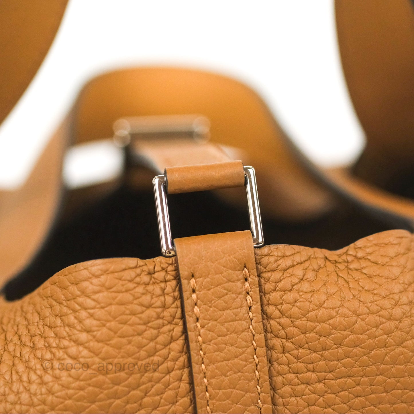 Hermès Picotin Lock 18 PM Eclat Alezan/Biscuit Clemence Silver Hardware