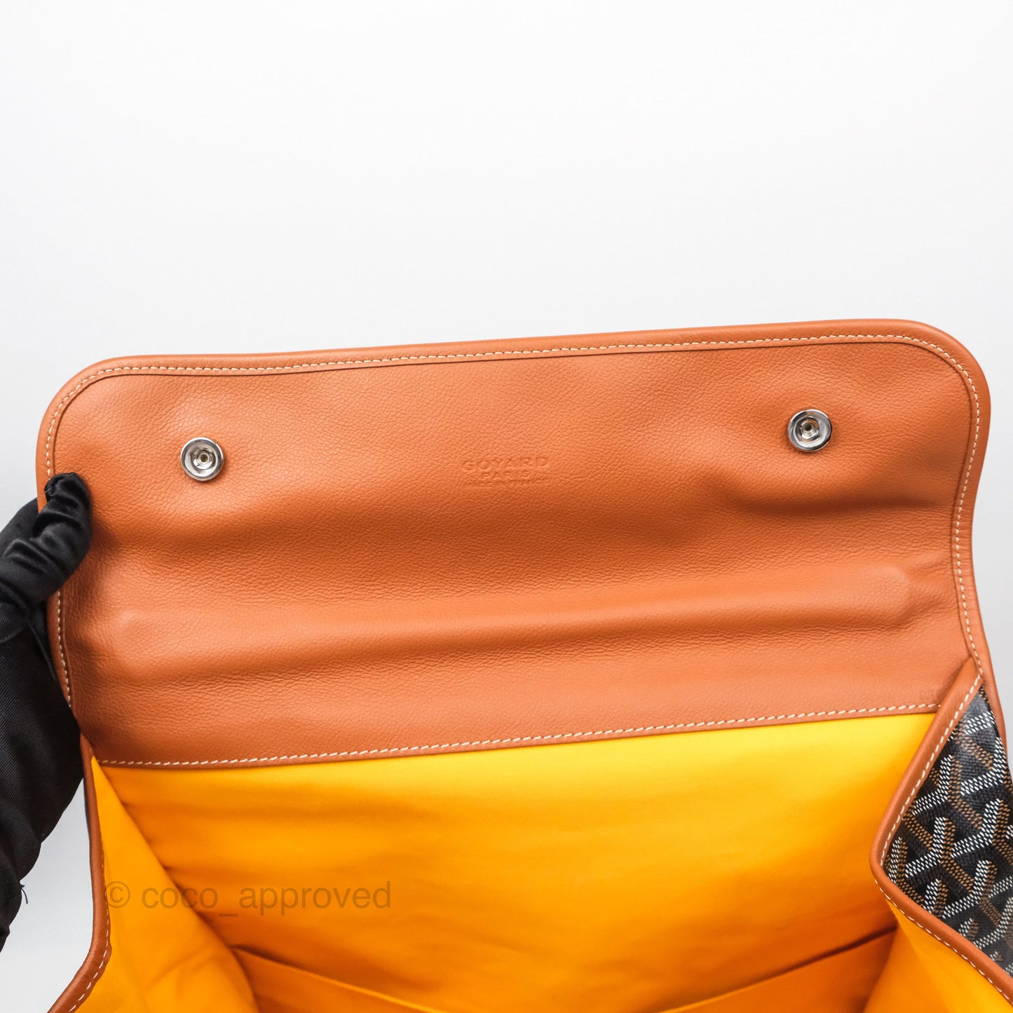 Goyard Saint Léger Backpack Black/ Tan