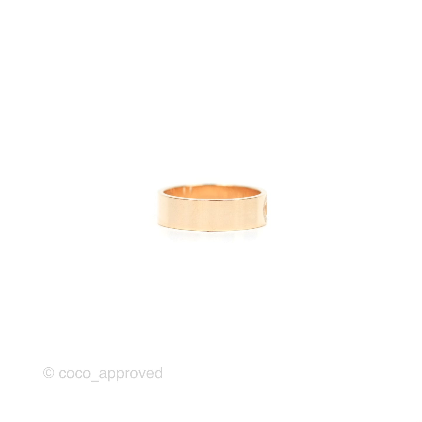 Hermès H d'ancre Ring PM Rose Gold Diamond