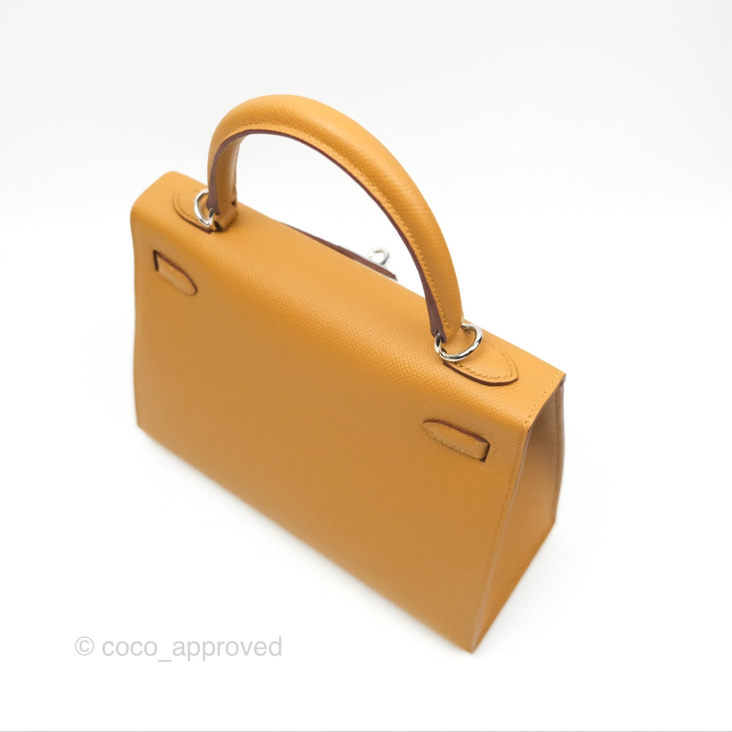 Hermès Sellier Kelly 25 Sesame 2S Epsom Palladium Hardware