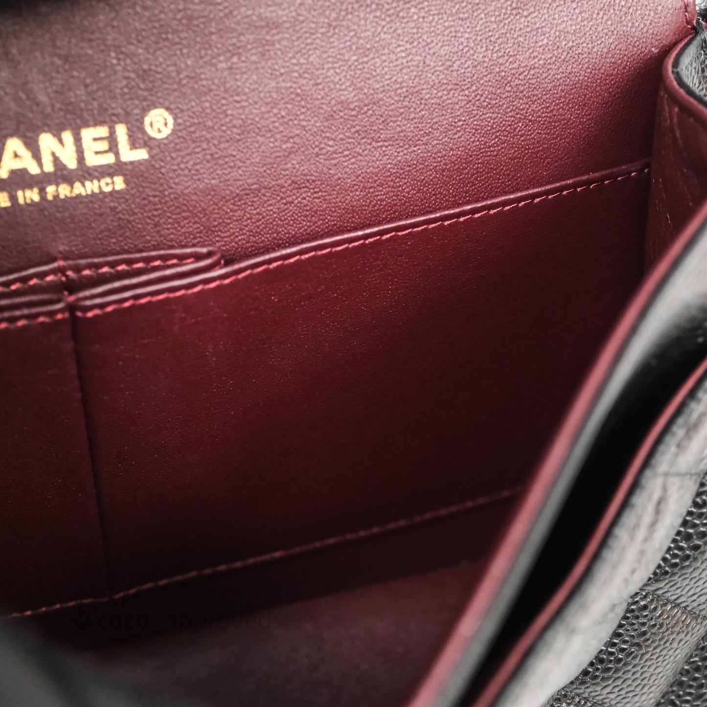 Chanel Medium Classic Flap Quilted Black Caviar Gold Hardware