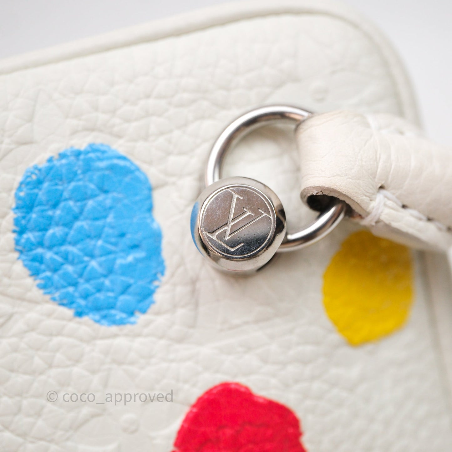 Louis Vuitton x Yayoi Kusama Square With Handle Chain Bag White