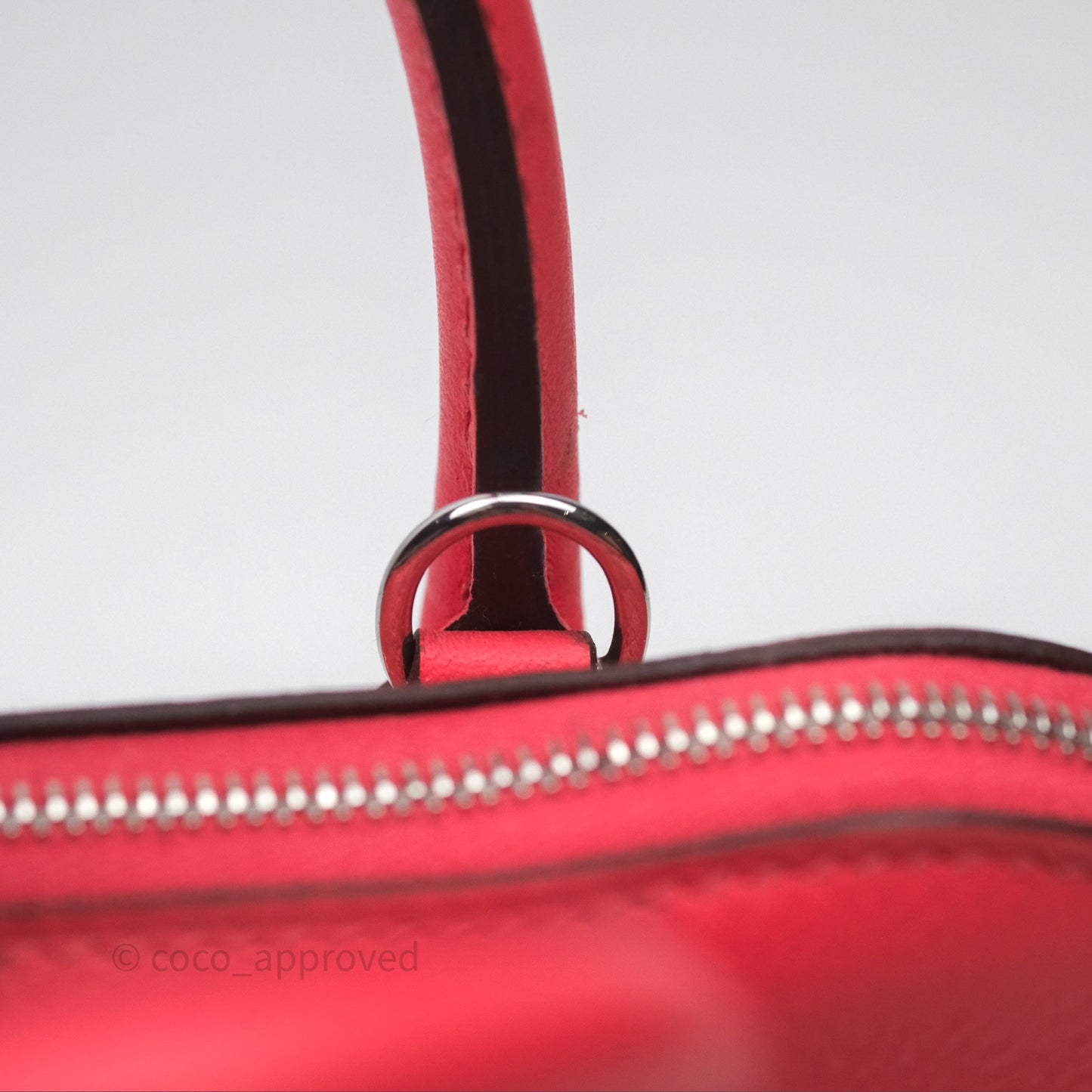 Hermès Bolide Mini 1923 Rose Texas 0E/ Cuivre 6C Evercolor Palladium Hardware