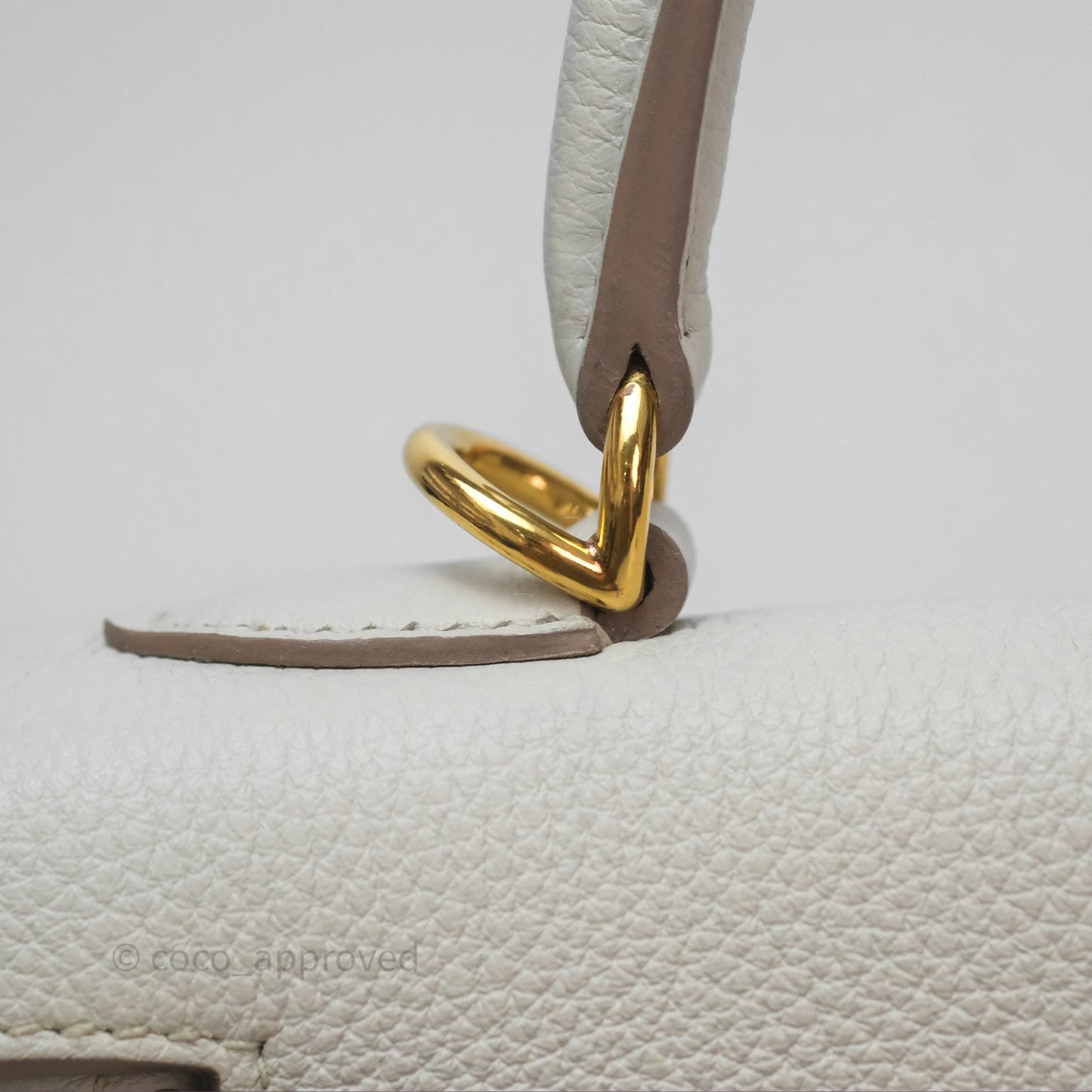 Hermès Retourne Kelly 25 Beton 8L Togo Gold Hardware