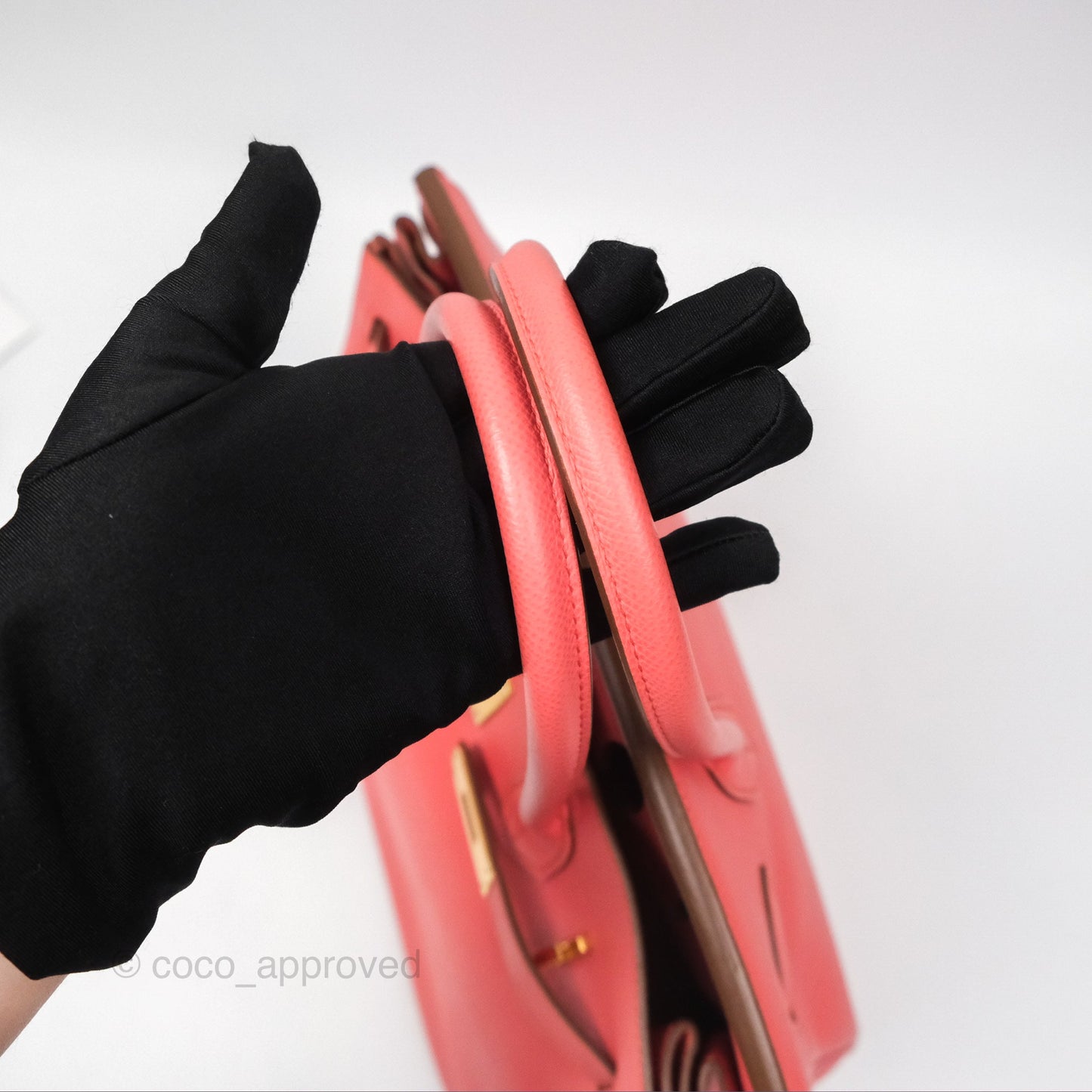 Hermès Birkin 30 Retourne Flamingo I5 Epsom Gold Hardware