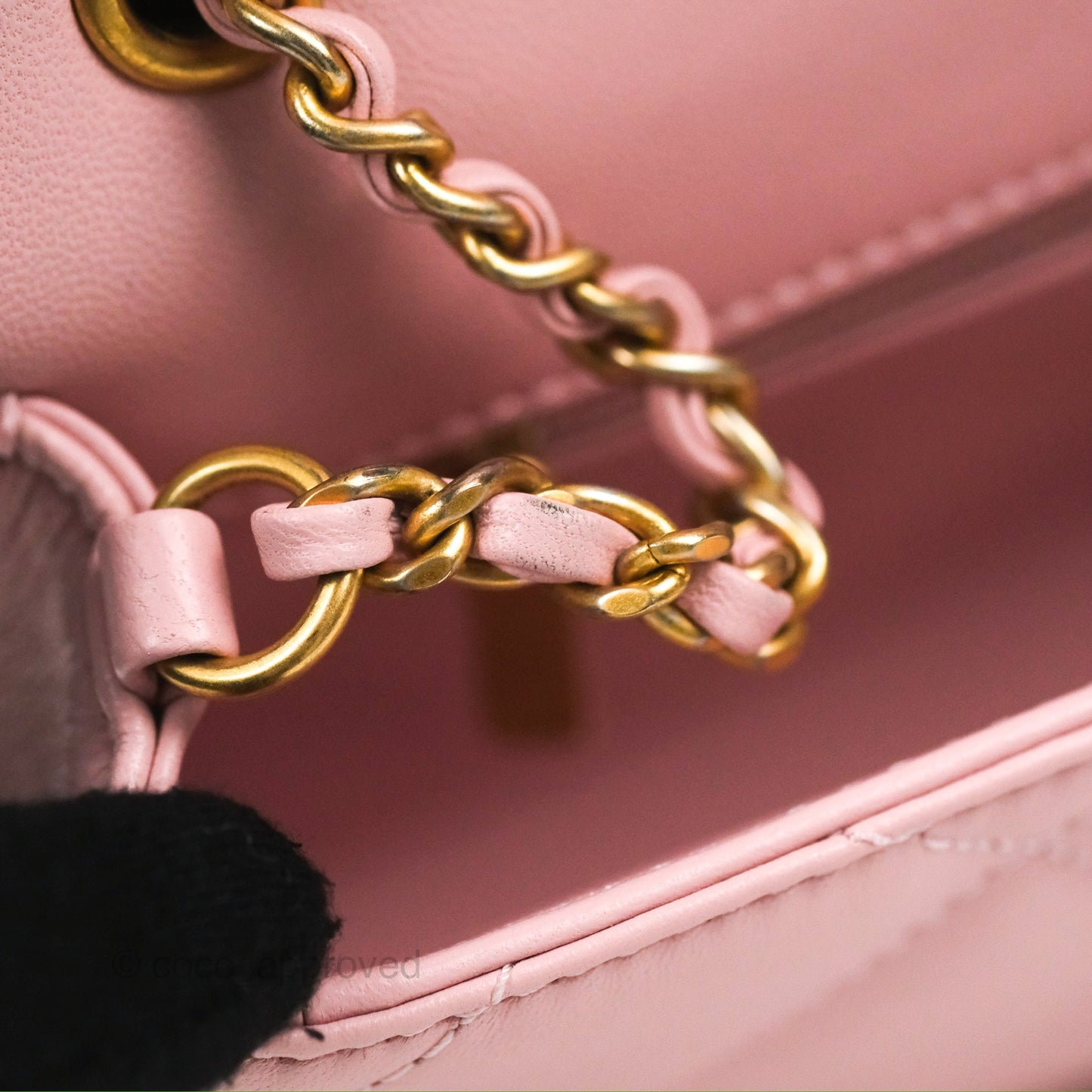 Chanel Mini Flap Bag With Heart CC Charm Pink Lambskin Aged Gold Hardware