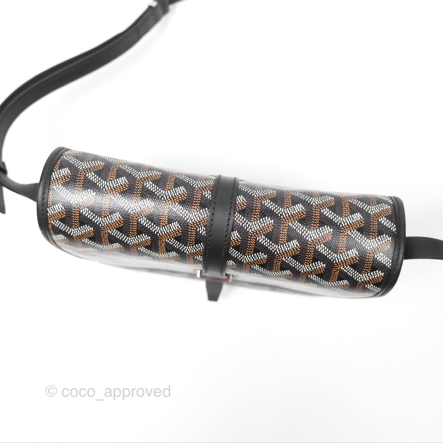 Goyard Belvedere II PM Messenger Bag Black Goyardine