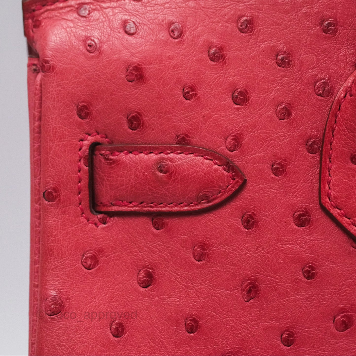 Hermès Birkin Retourne 30 Bougainvillea Ostrich Gold Hardware