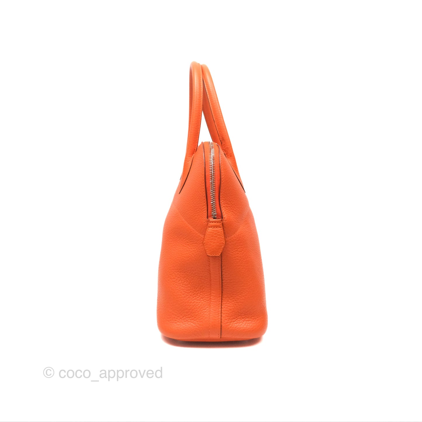Hermès Bolide 31 Orange H Clemence Palladium Hardware