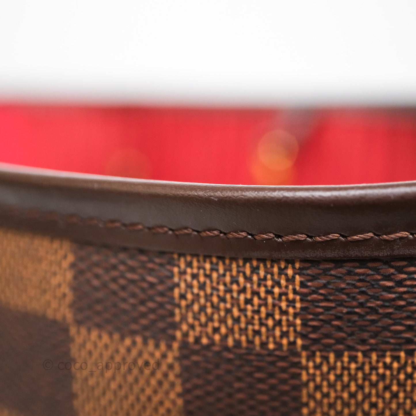 Louis Vuitton Neverfull MM Tote Bag Damier Ebene Canvas