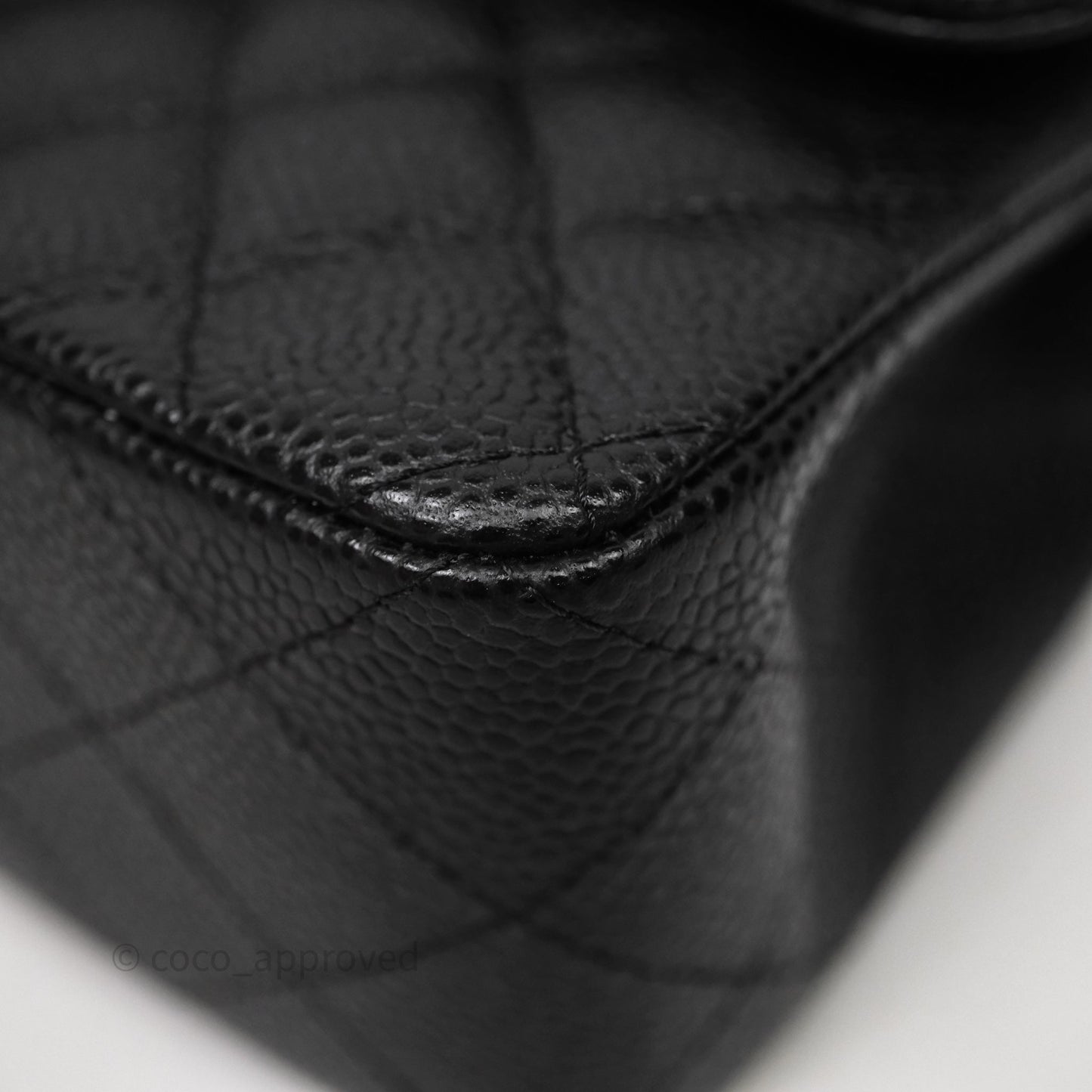 Chanel Small Classic Flap Quilted Black Caviar Gold Hardware