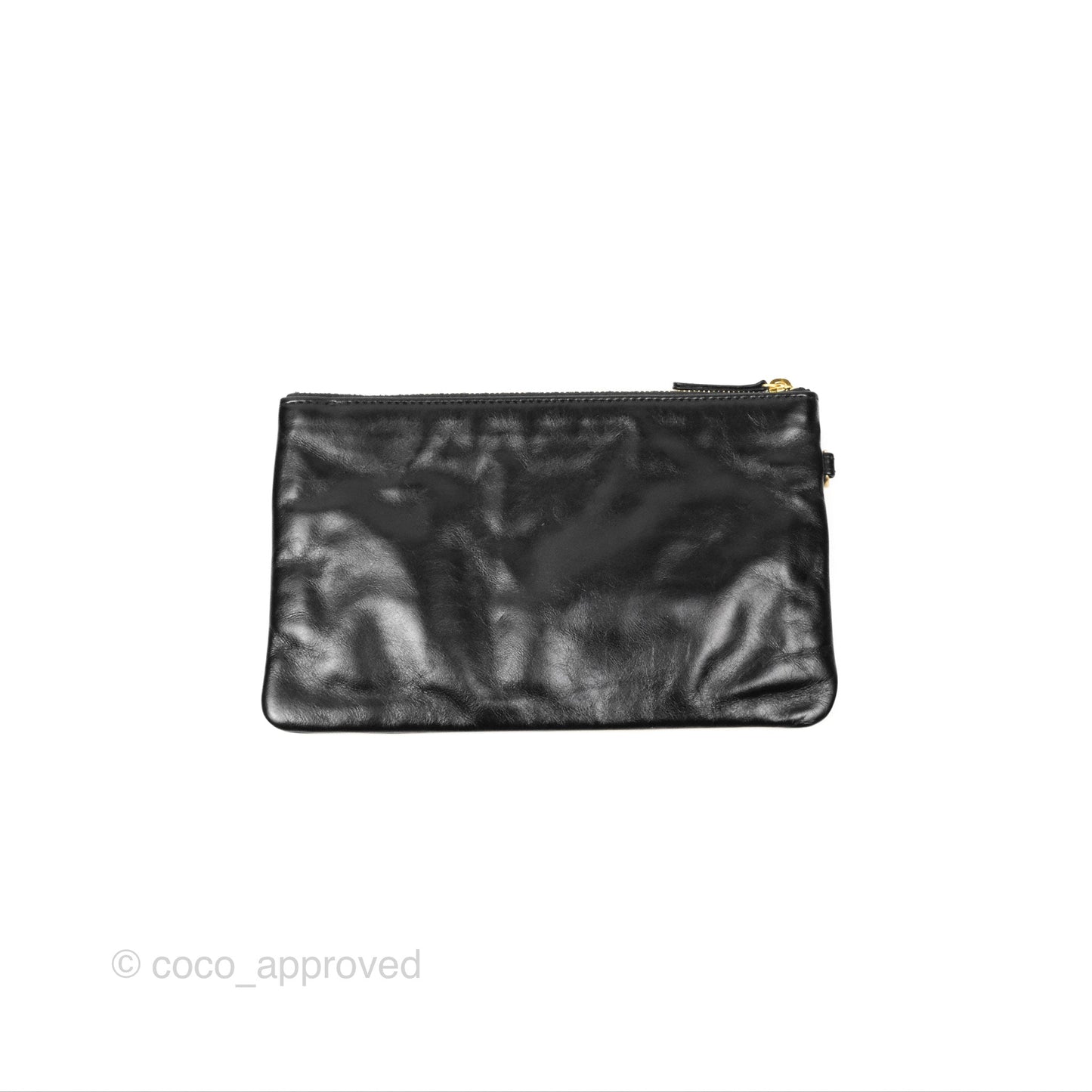 Chanel 22 Small Black Aged Calfskin Aged Gold Hardware