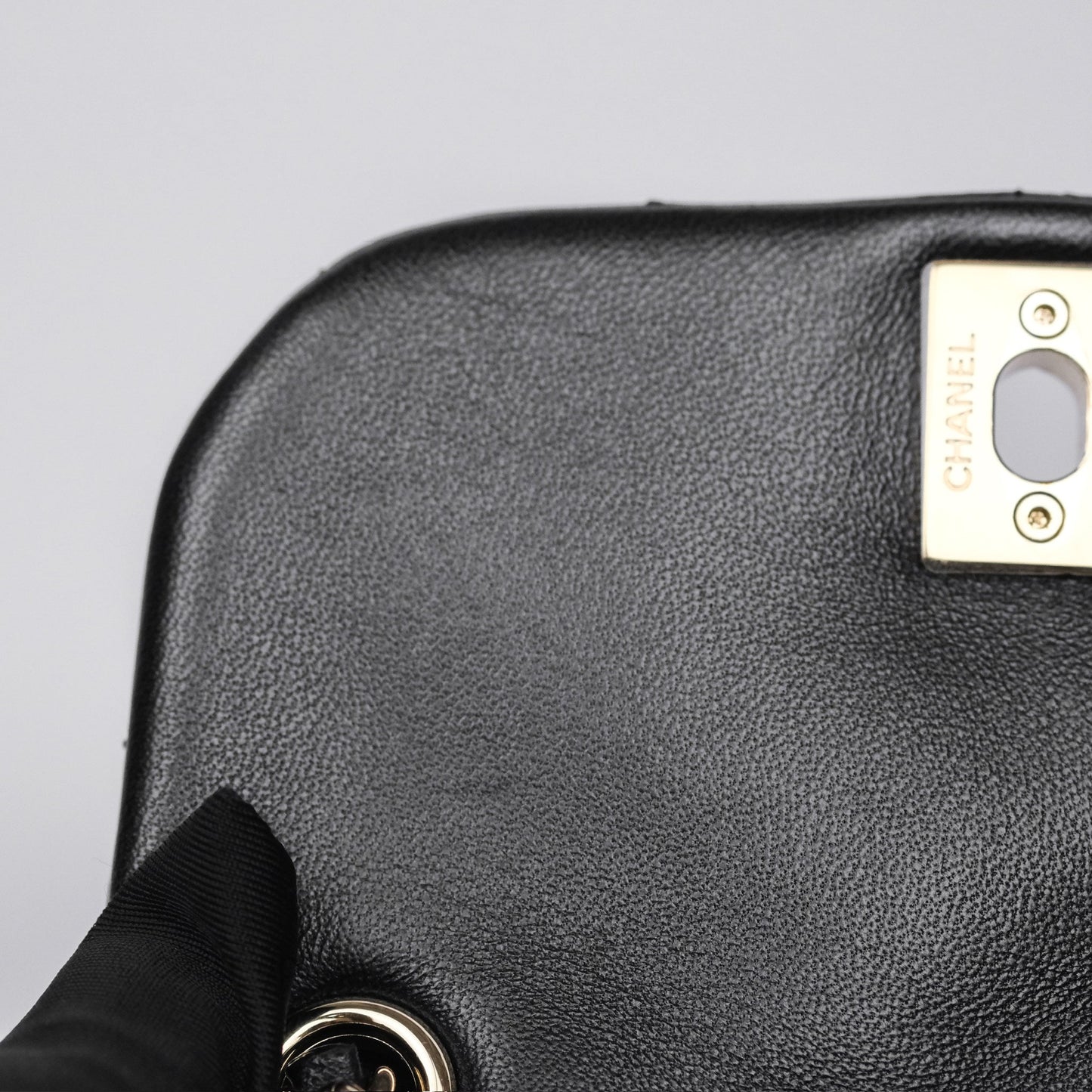 Chanel Small Duma Drawstring Backpack Black Lambskin Gold Hardware