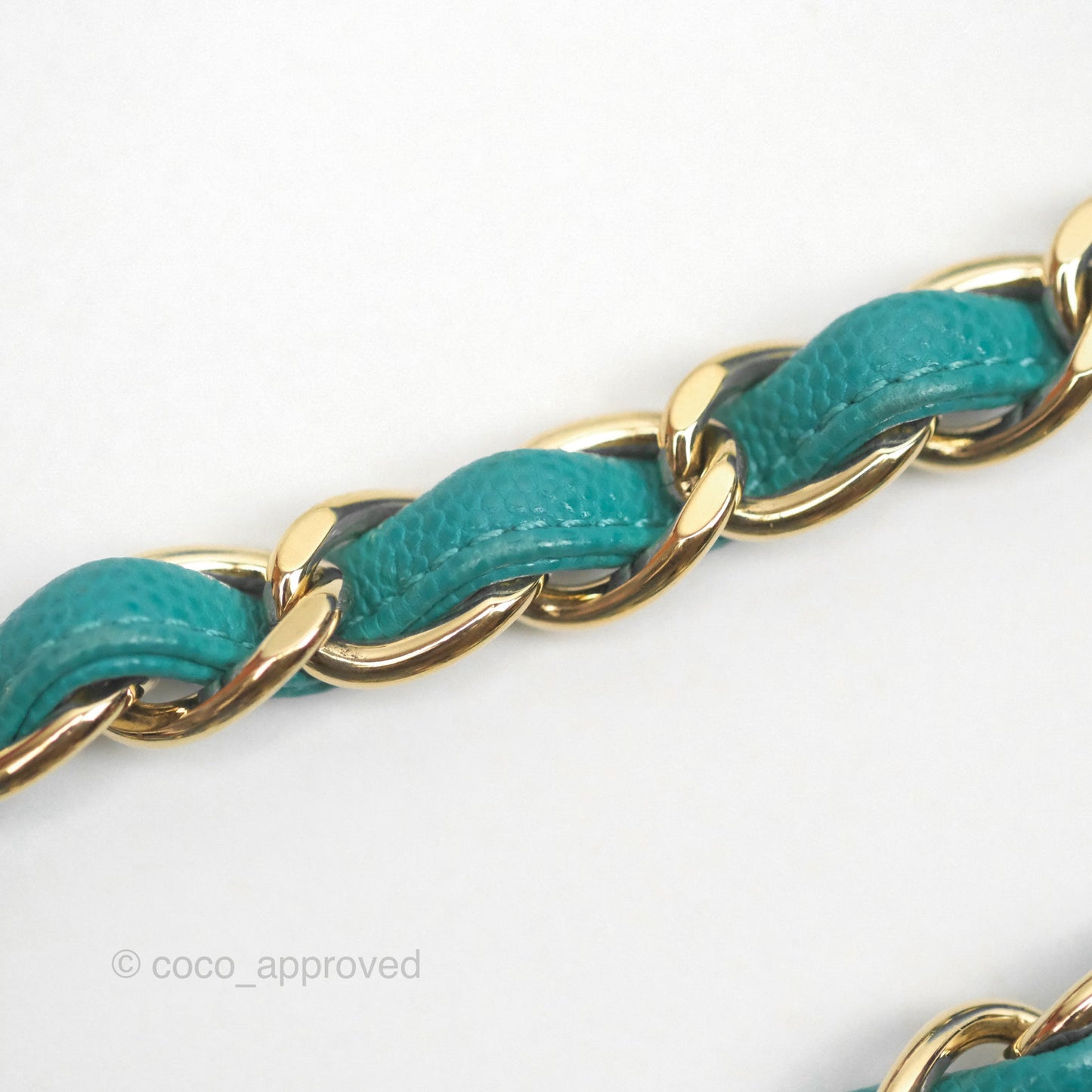 Chanel Jumbo Double Flap Turquoise Caviar Gold Hardware⁣⁣