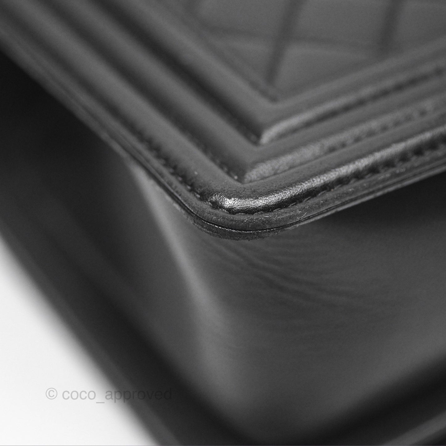 Chanel Medium Boy Quilted Black Lambskin Ruthenium Hardware