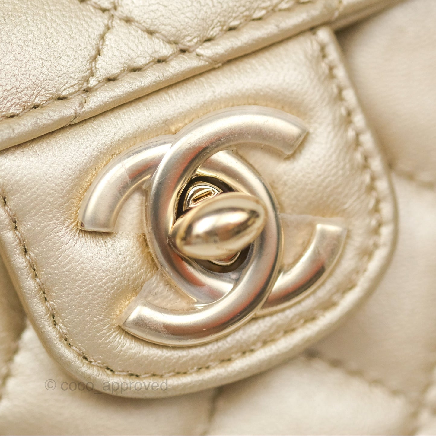 Chanel Small Heart Bag Gold Lambskin Gold Hardware 22S