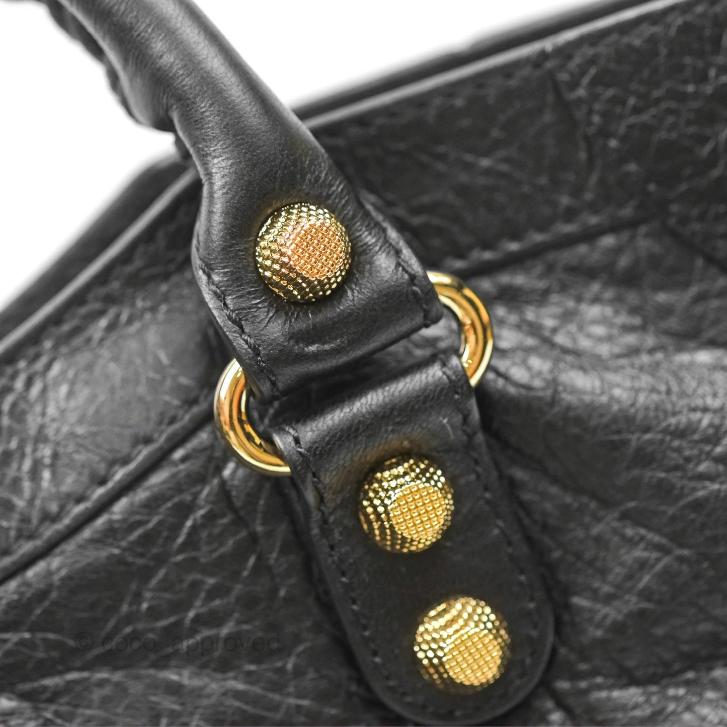 Balenciaga Classic City Bag Black Calfskin Gold Hardware