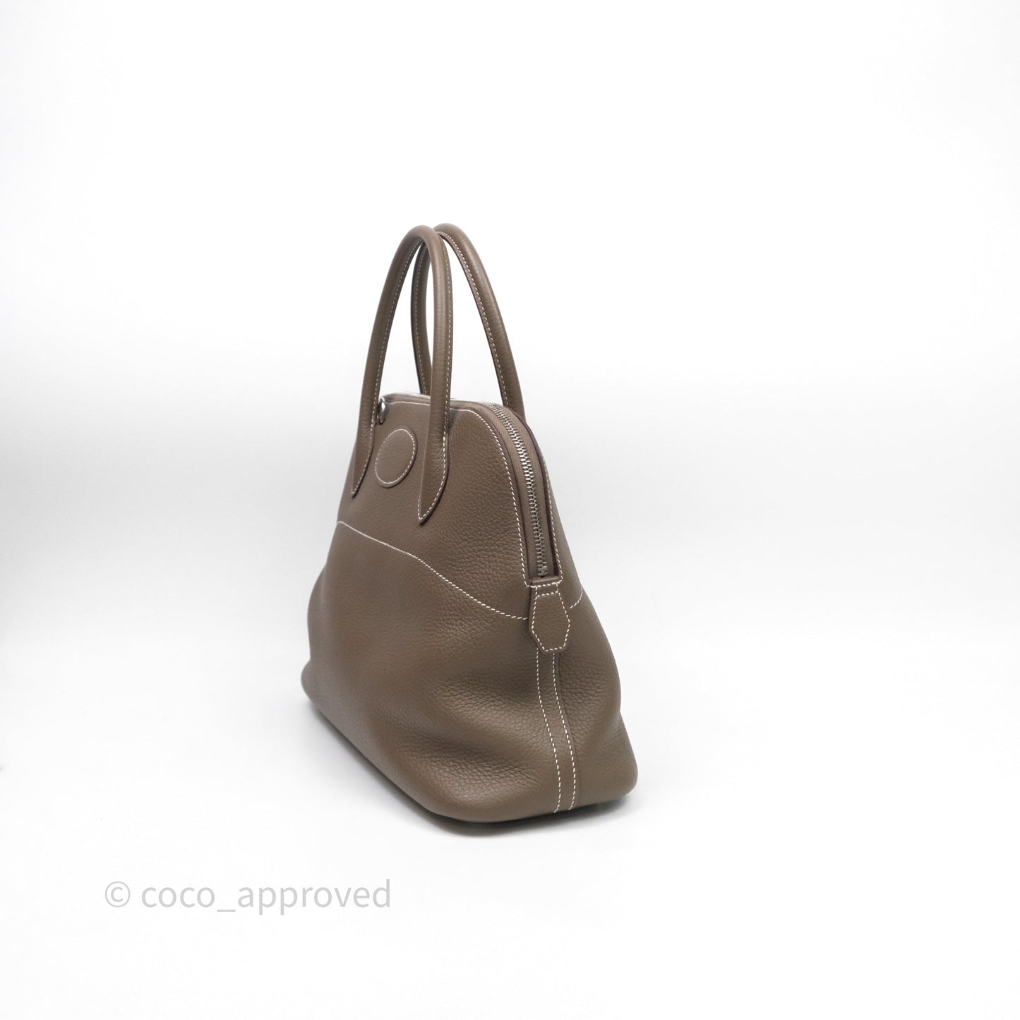 Hermès Bolide 31 Etoupe Evercolor Clemence Palladium Hardware