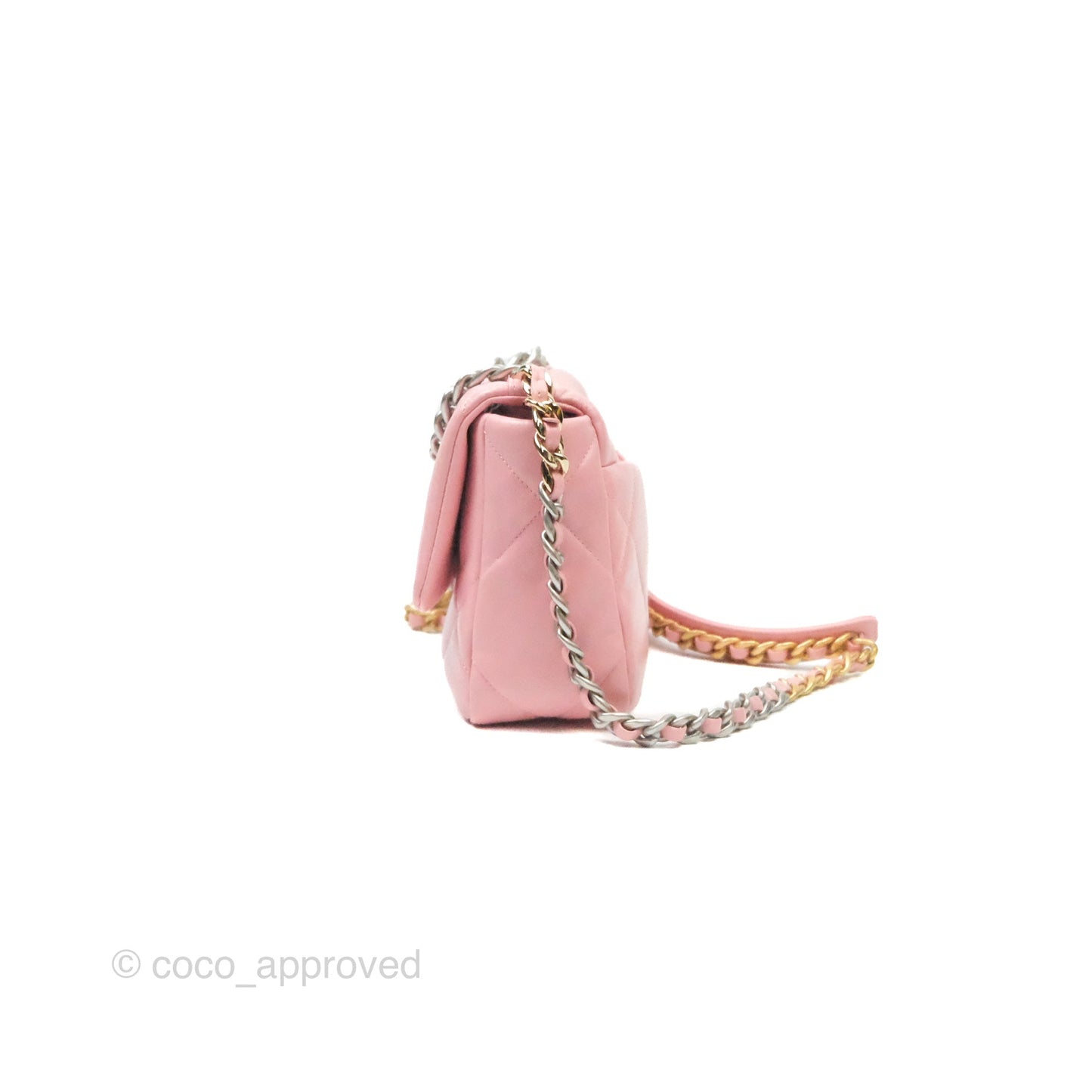 Chanel 19 Small Pink Lambskin Mixed Hardware