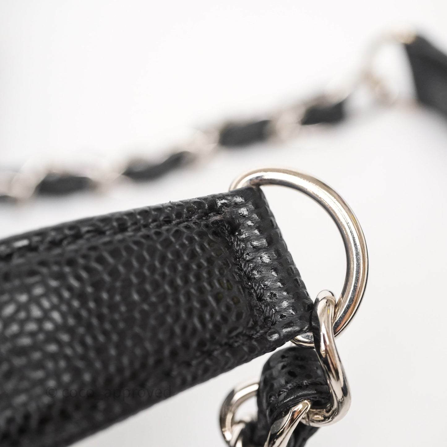 Chanel GST Black Caviar Silver Hardware