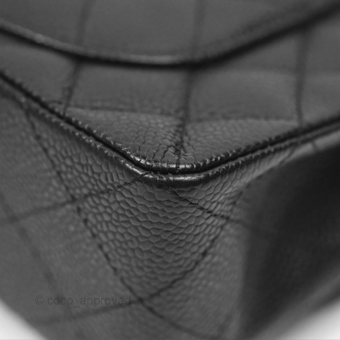 Chanel Small Quilted Classic Flap Black Caviar 24K Gold Hardware