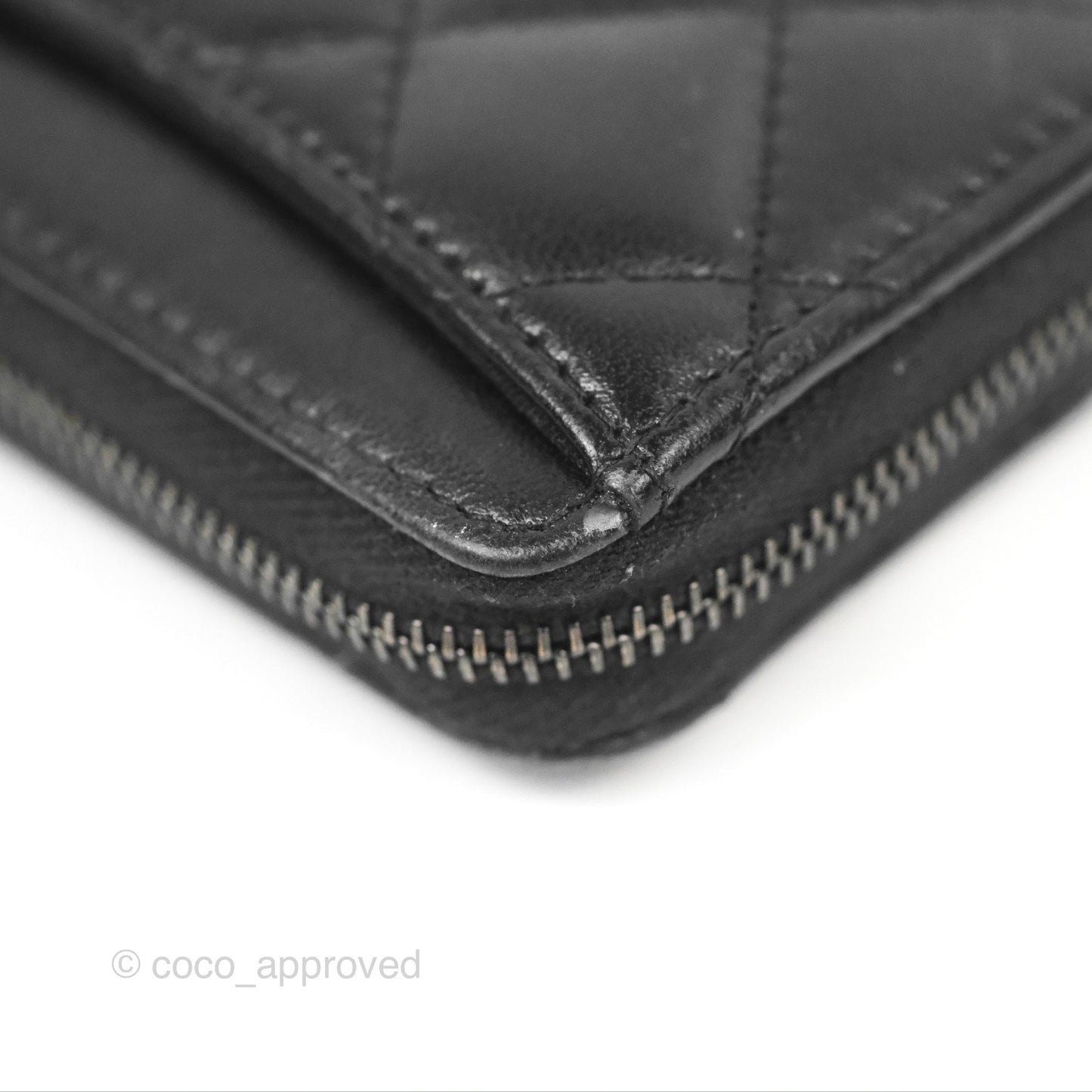 Chanel Classic Zipped Coin Purse So Black Lambskin